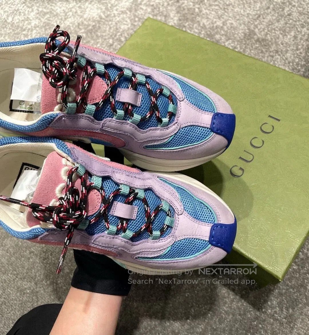 Gucci gucci runner fashionable sneakers in vibrant colors. Size US 5 / EU 37 - 4 Thumbnail