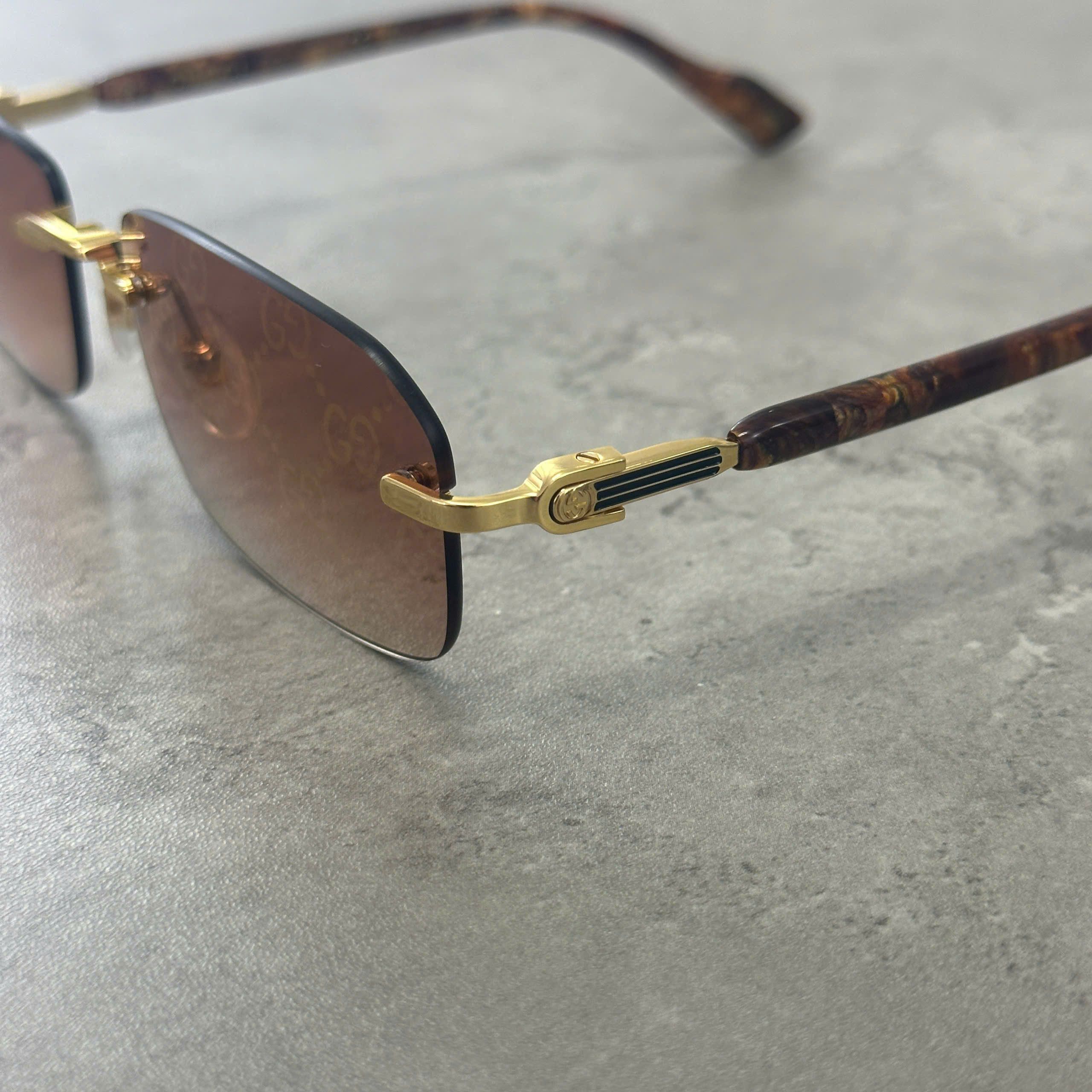 Gucci GUCCI GG1221S 004 Sunglasses RED/GOLD Size ONE SIZE - 4 Thumbnail