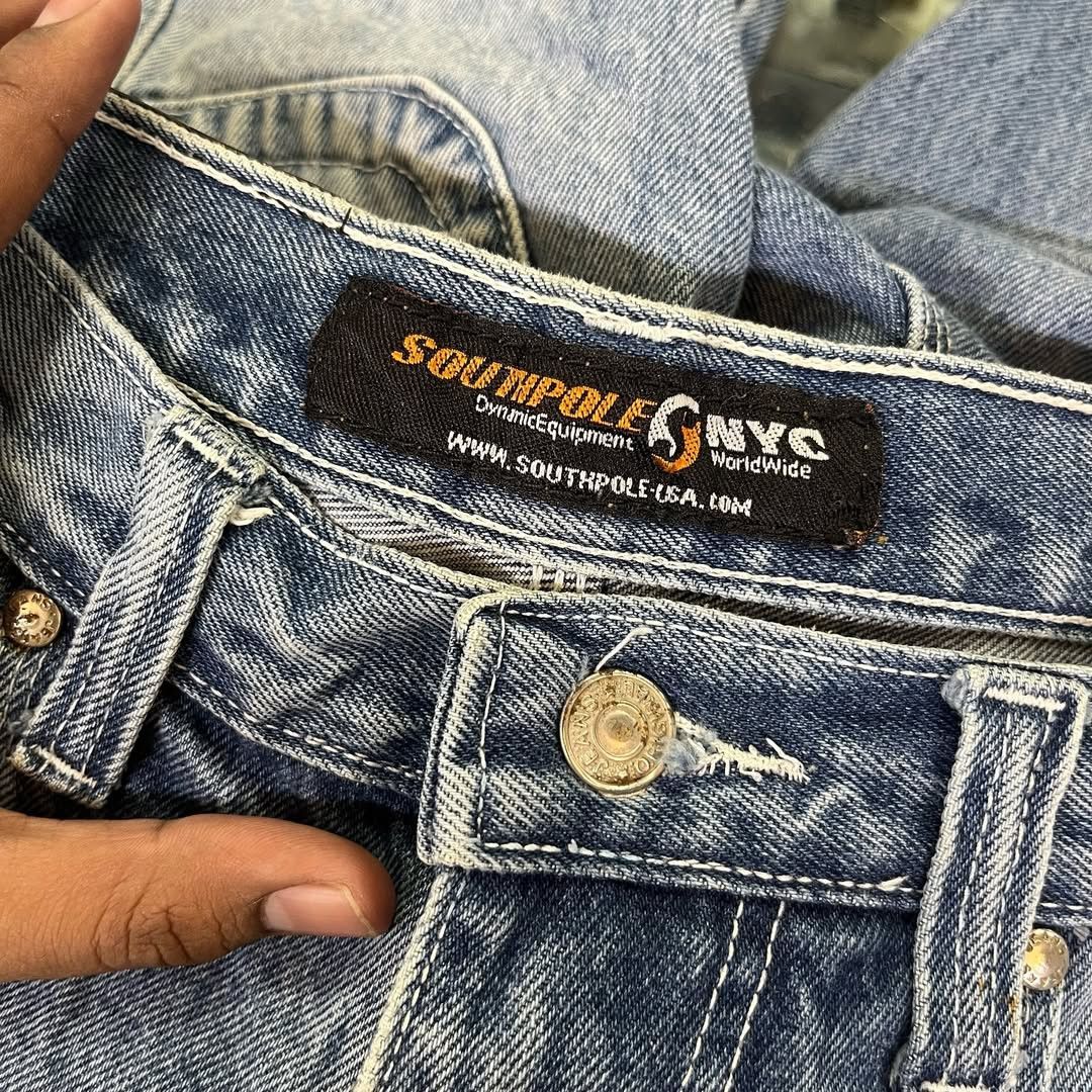 JNCO × Southpole Vintage Southpole Spellout Embroidered Jorts Size US 34 / EU 50 - 9 Thumbnail