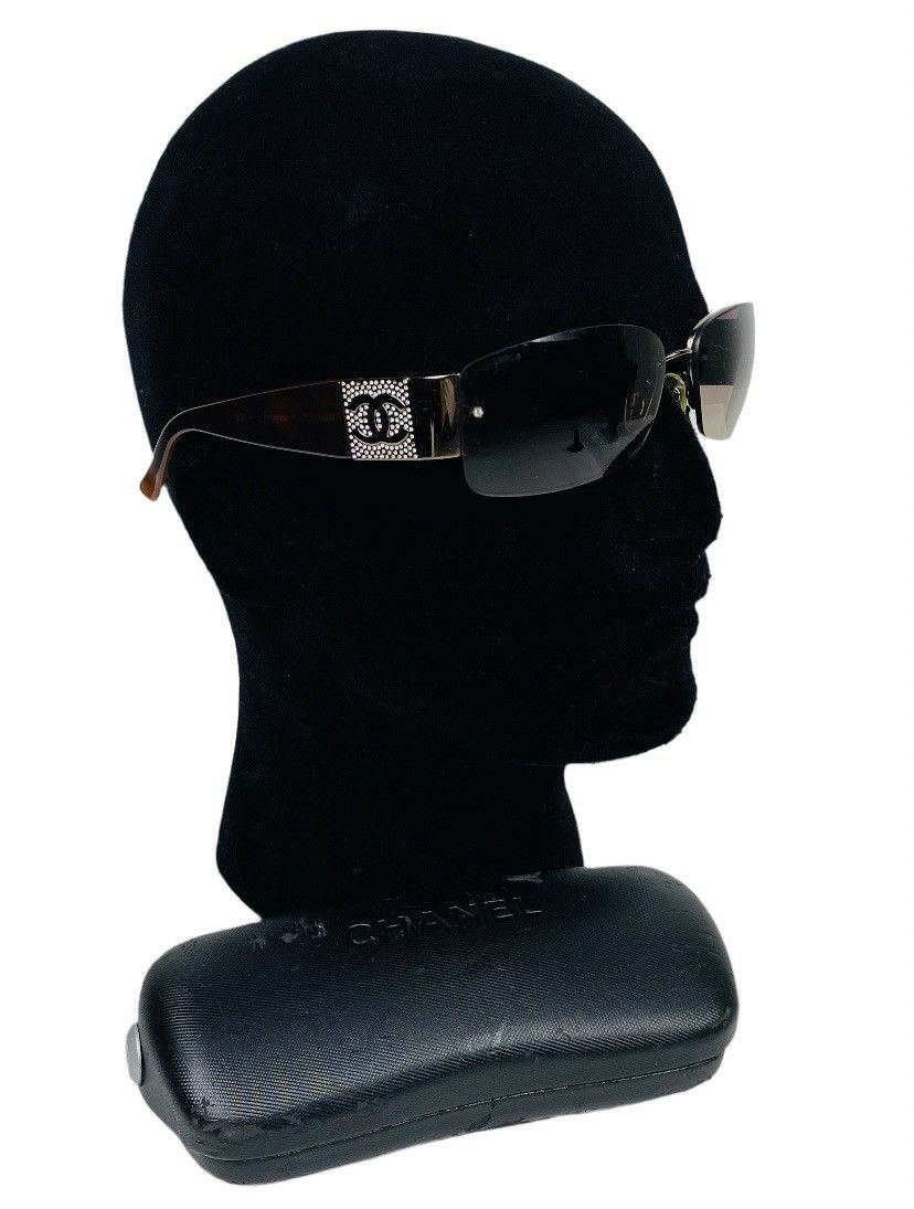 Chanel Chanel Encrusted CC Logo Sunglasses Size ONE SIZE - 1 Thumbnail