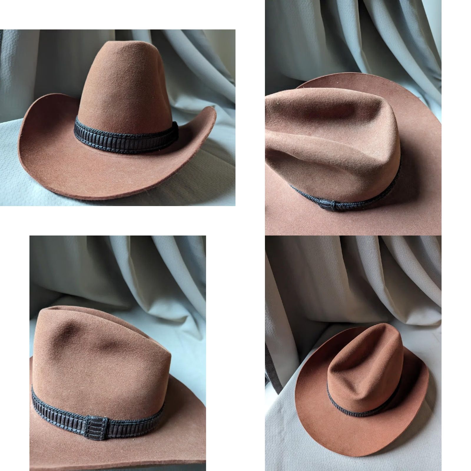 Vintage VINTAGE KEITH 10X fur blend CONEY IMPORTED FUR western Coney blend cowboy hat 7-3/8 Brown Men Cowboy Hat Size ONE SIZE - 9 Thumbnail