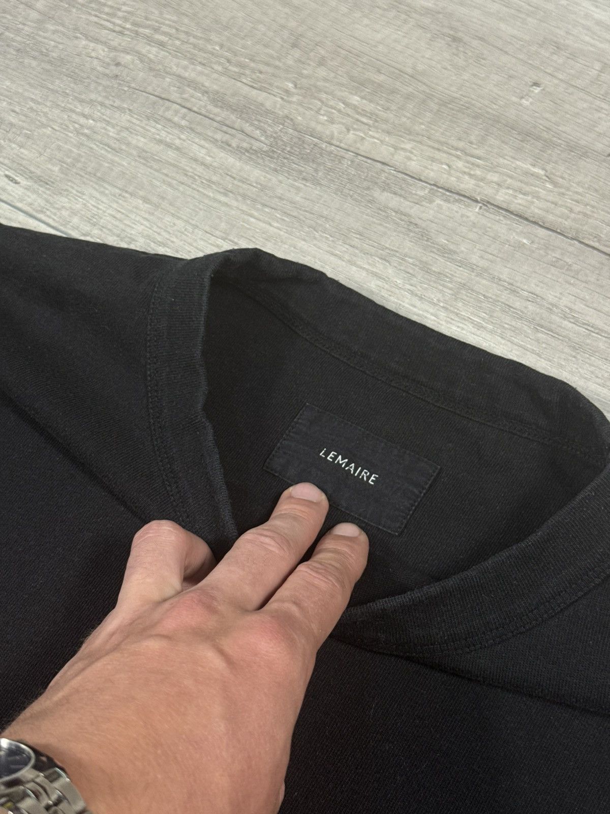 Lemaire Lemaire Garment Dyed Cotton Classic Fit Chest Pocket T Shirt Size US M / EU 48-50 / 2 - 5 Thumbnail
