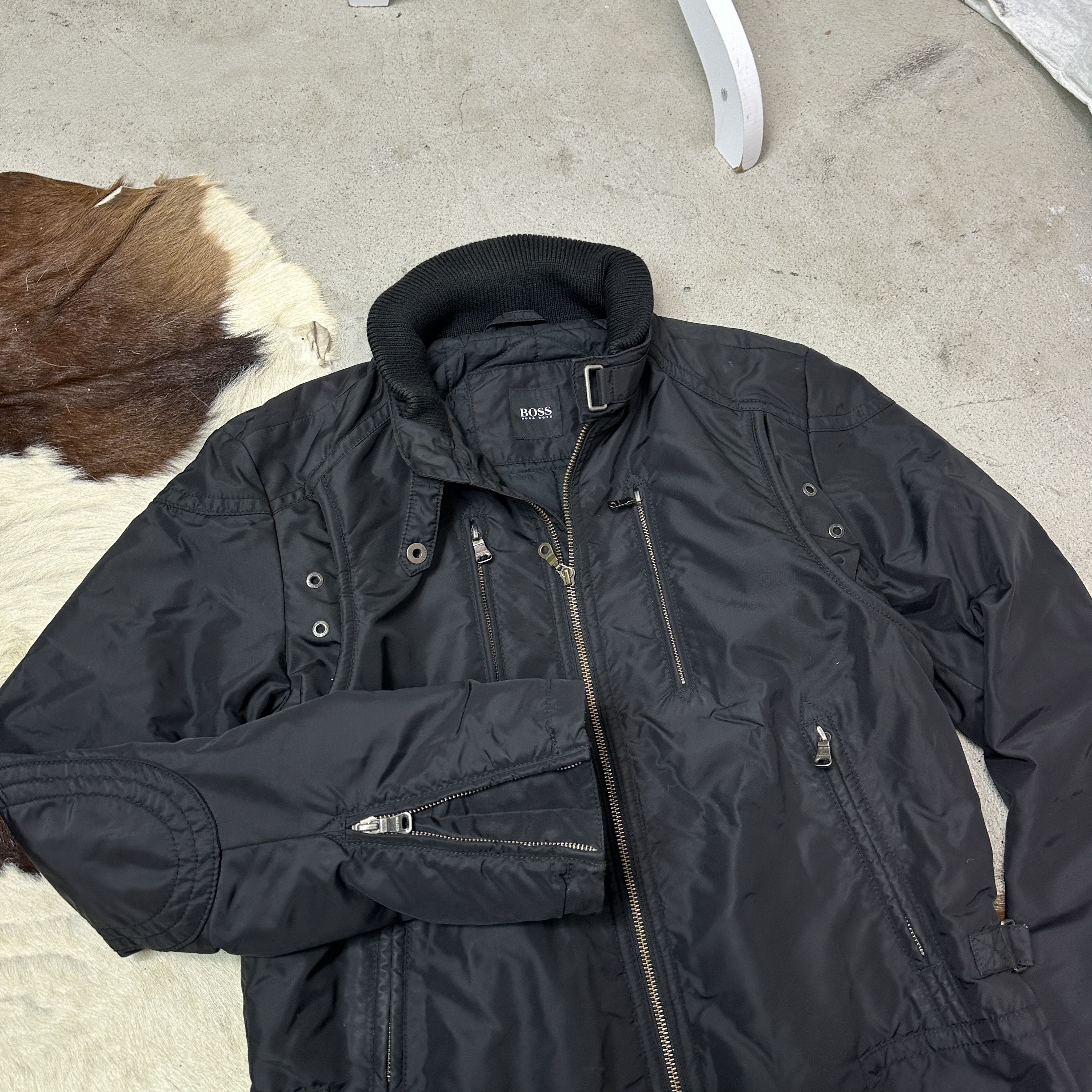 Hugo Boss Vintage Sporty Moto Racing Hugo Boss Jacket Y2K Size US L / EU 52-54 / 3 - 3 Thumbnail