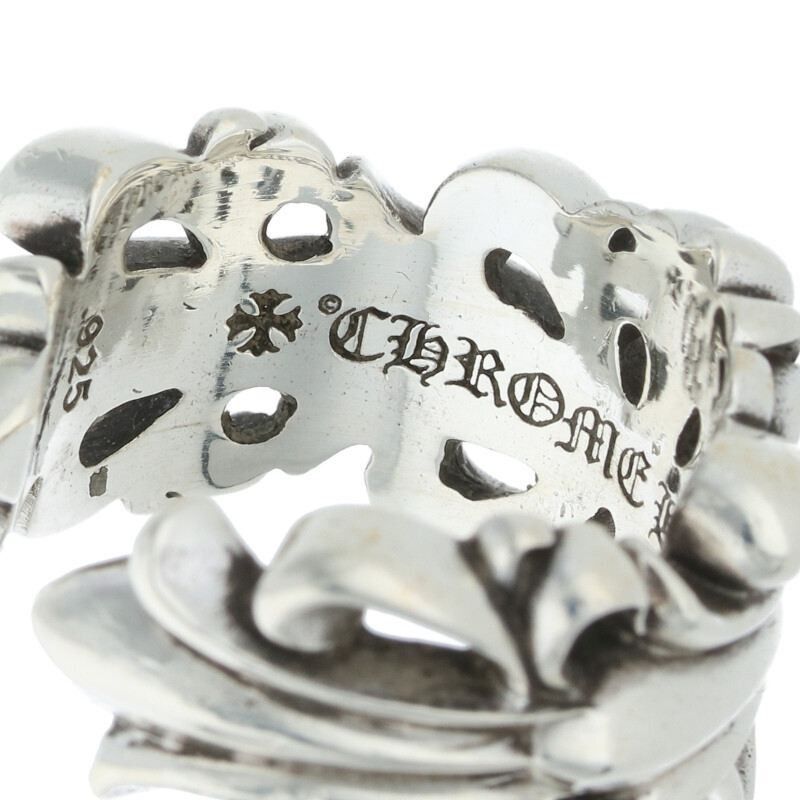 Chrome Hearts Chrome Hearts Double Floral Silver Ring Size ONE SIZE - 3 Thumbnail