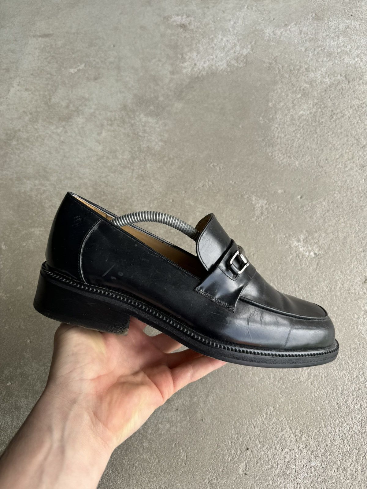 Vintage Black High Quality Leather Loafers Vintage Y2k Italy Hype Size US 8 / EU 41 - 12 Thumbnail