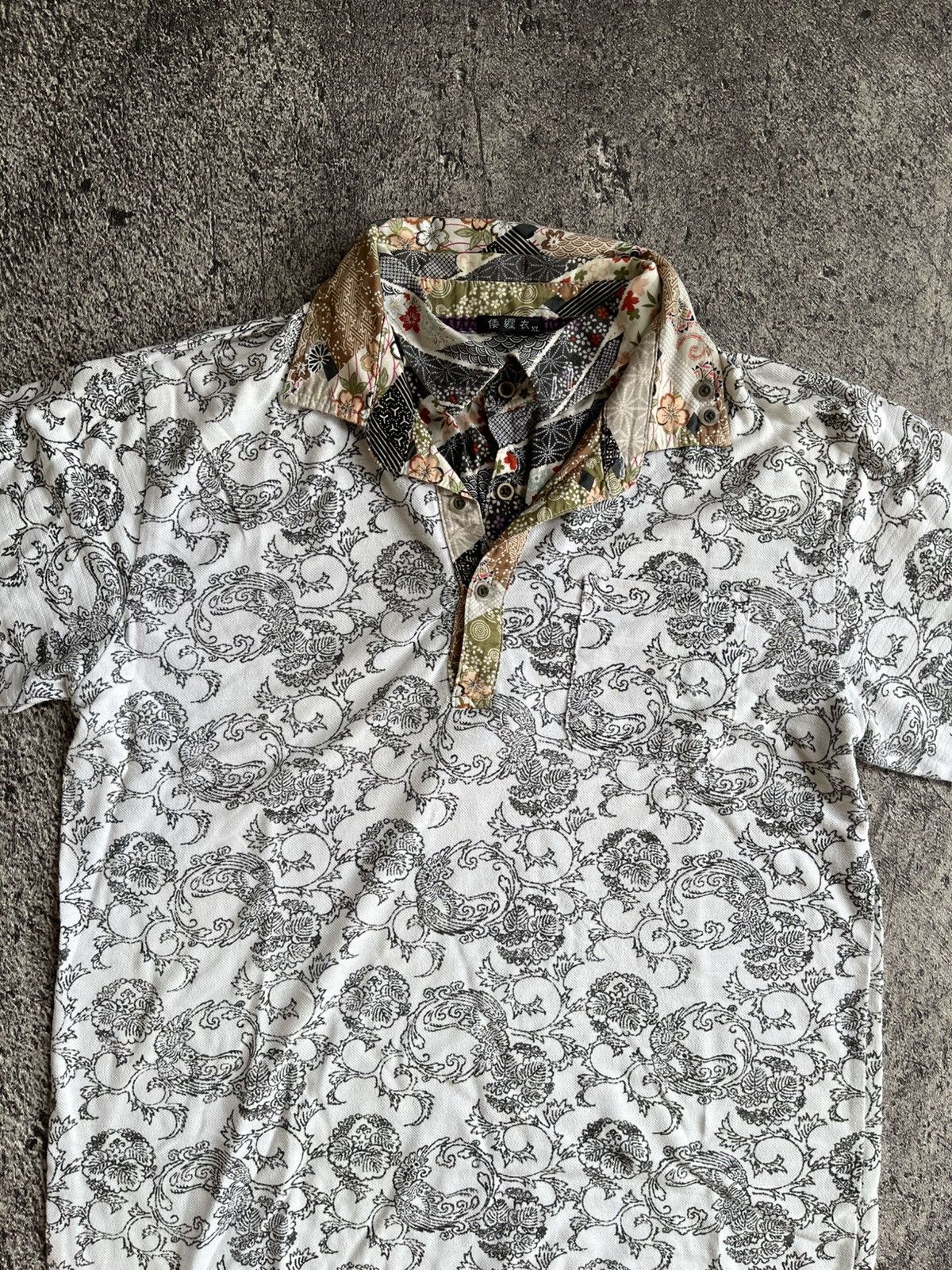 Japanese Brand Y2K Sukajan Style polo shirt Size US L / EU 52-54 / 3 - 4 Thumbnail
