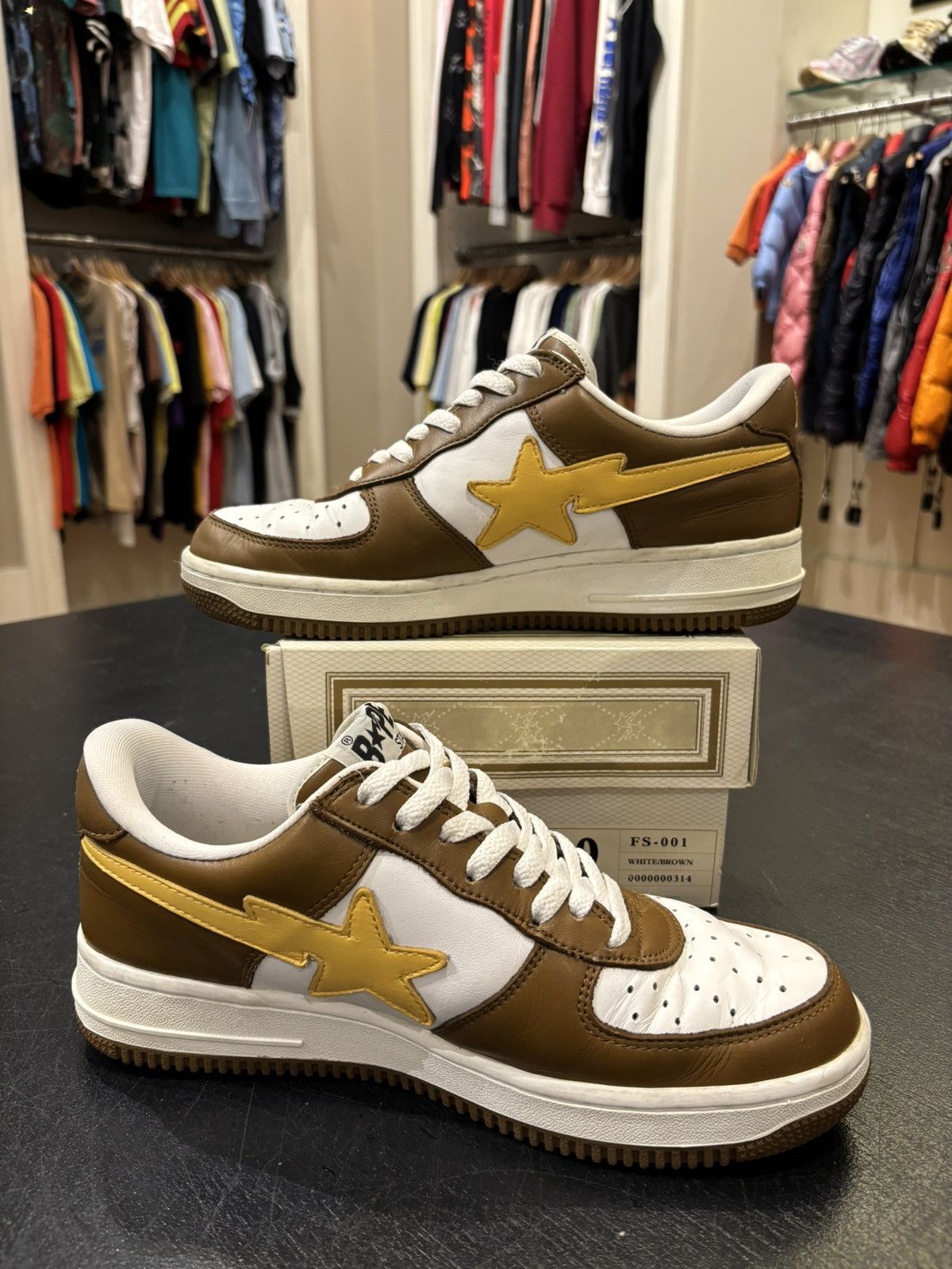 Bape Bapesta Brown/Yellow Size US 9 / EU 42 - 2 Thumbnail
