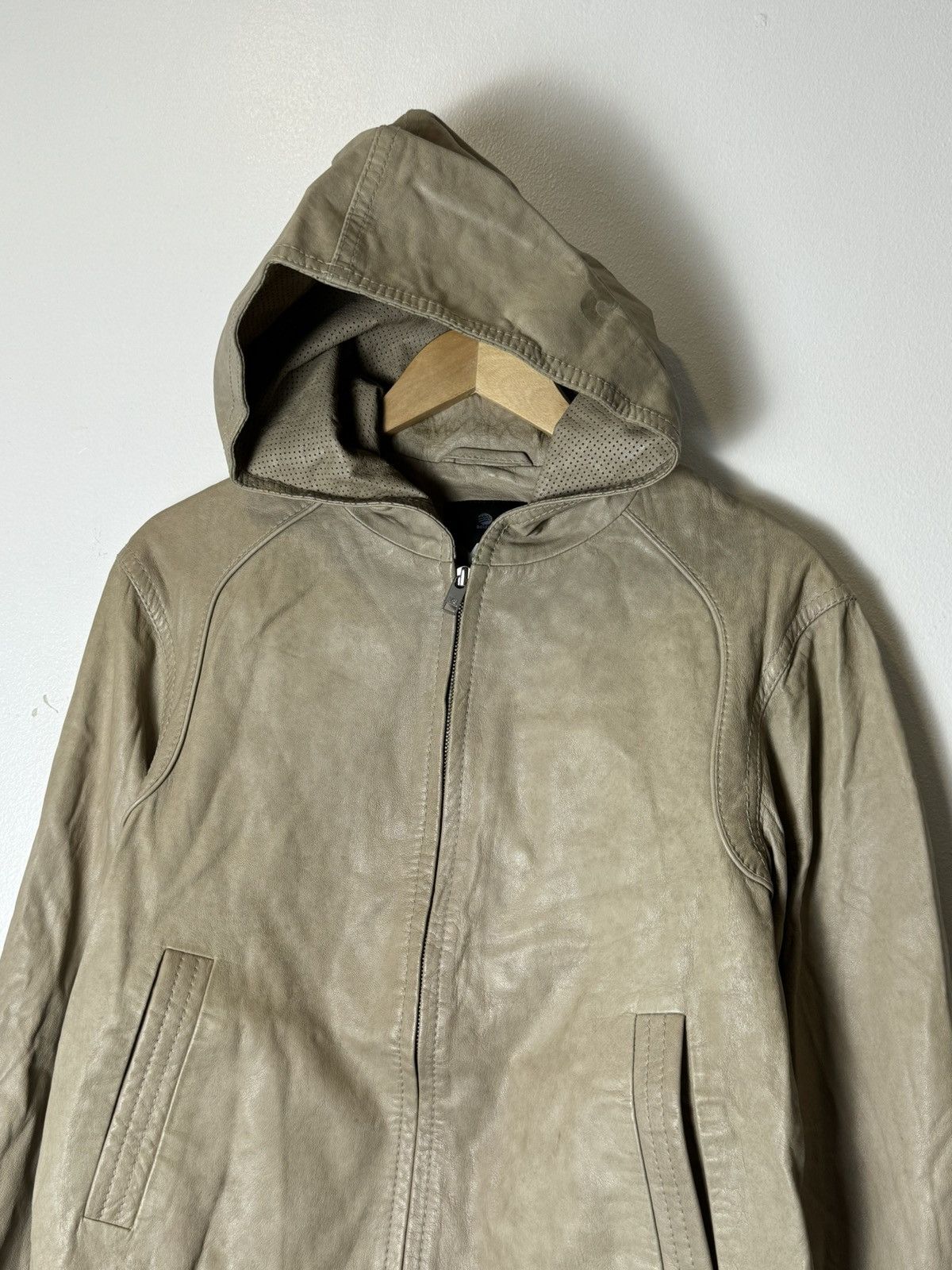 Adidas Y-3 Yohji Yamamoto | Adidas | Leather Hoodie Jacket Size US XS / EU 42 / 0 - 2 Thumbnail