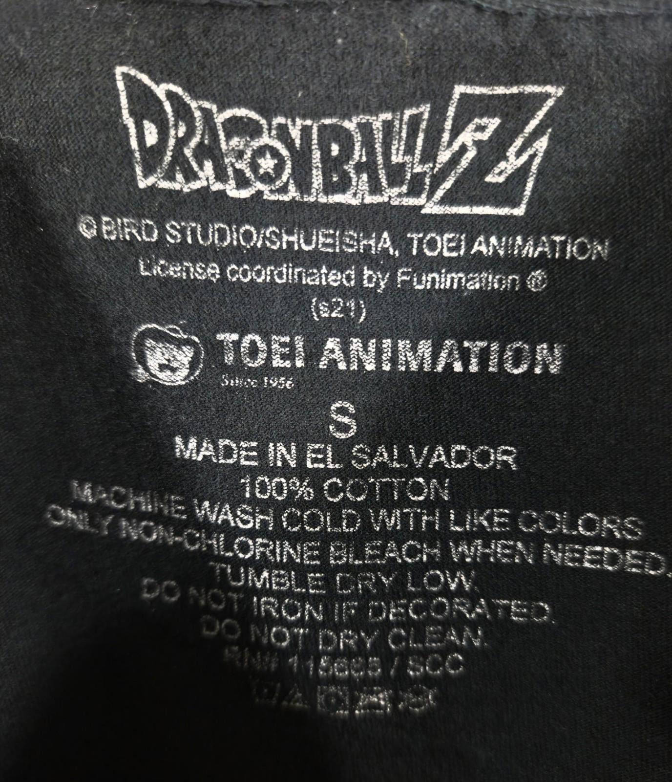 Designer DragonBall Z Mens Black Graphic T-Shirt Goku Sz S Size US S / EU 44-46 / 1 - 3 Thumbnail
