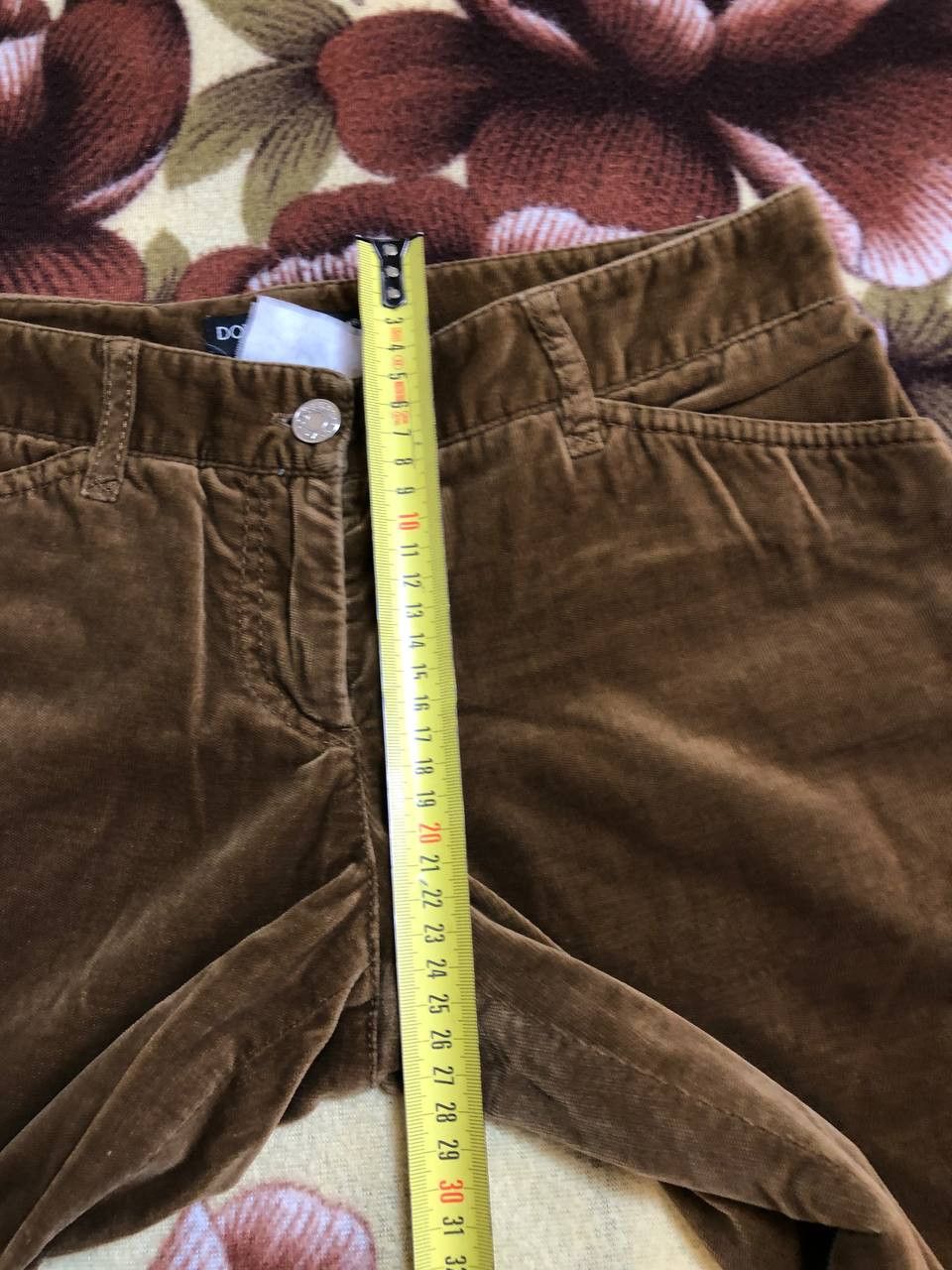 Dolce & Gabbana Dolce & Gabbana Vintage Brown Runway Velvet Bootcut Pants Size 26" / US 2 / IT 38 - 9 Thumbnail