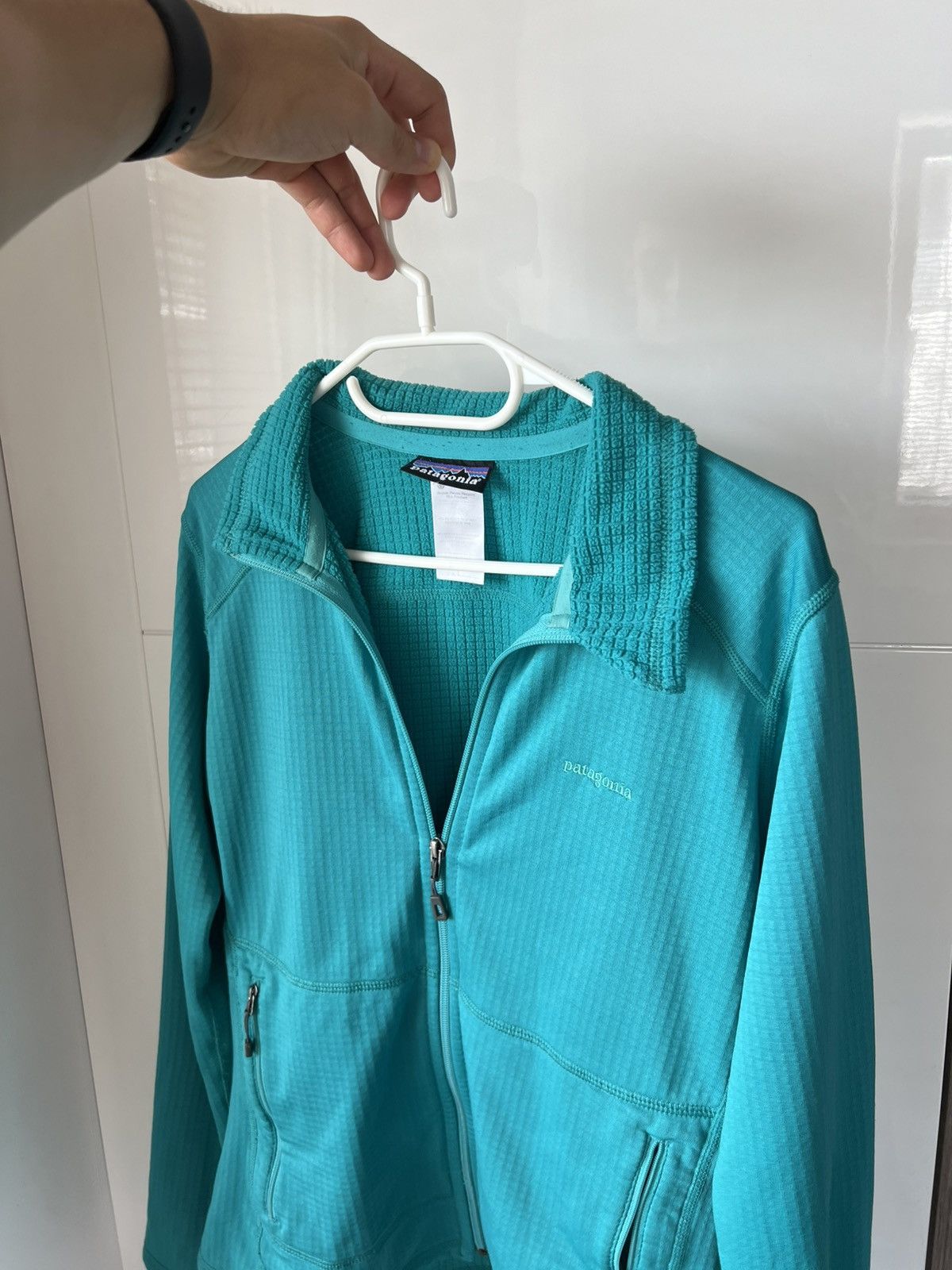 Patagonia Patagonia Polartec Gorpcore Knit Logo USA Fleece Zip Sweater Size L / US 10 / IT 46 - 1 Thumbnail