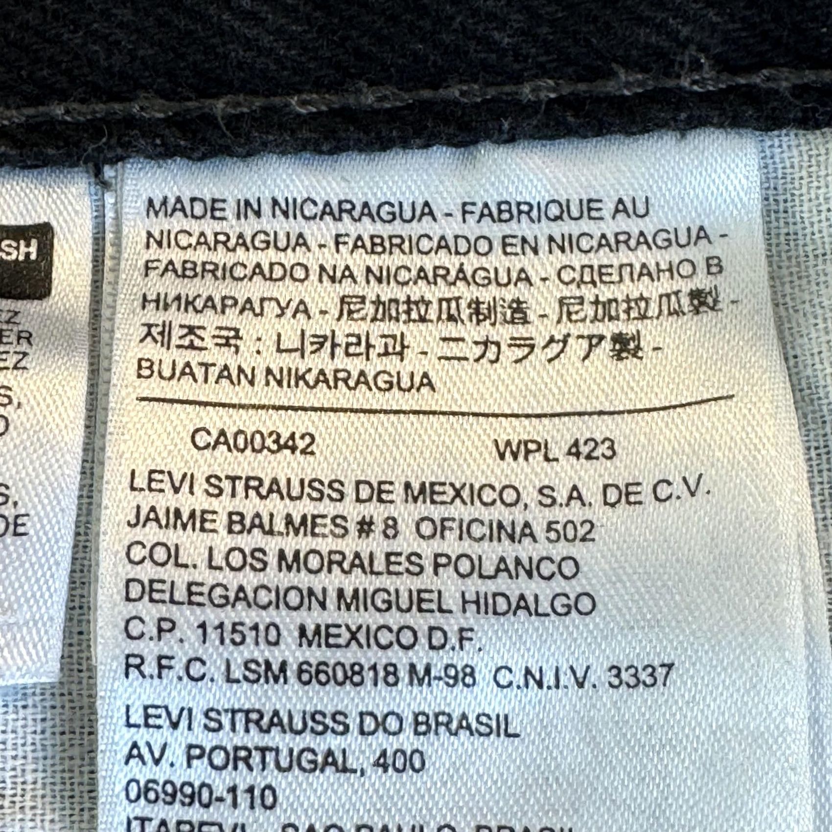 Levi's Levi's 505 Jeans Mens 40x32 Black Straight Leg Denim Pants Cotton Size US 40 / EU 56 - 4 Thumbnail