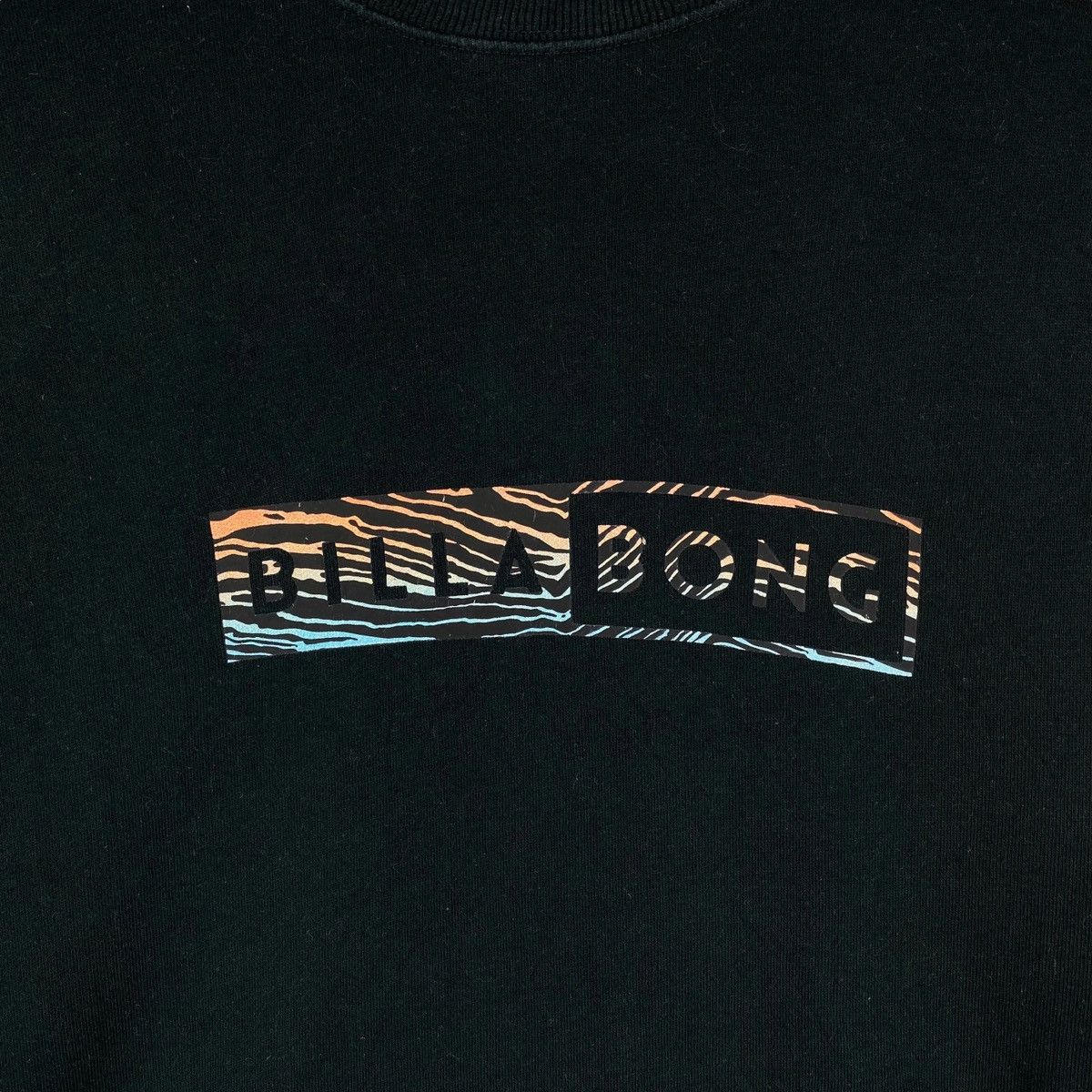 Billabong × Vintage Vintage Billabong Crewneck Sweatshirt Black Pullover Jumper Size US M / EU 48-50 / 2 - 5 Thumbnail