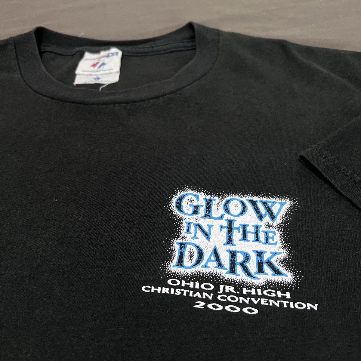 Other Vintage Y2K Glow in the dark Bible Holy God Jesus Promo Tee Size US L / EU 52-54 / 3 - 6 Thumbnail