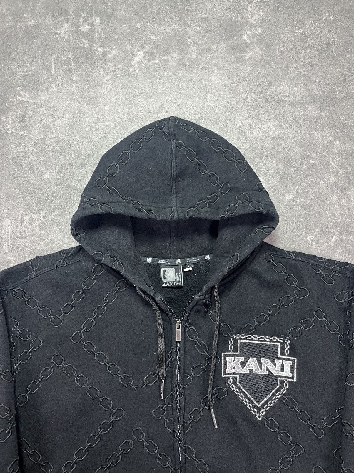 Karl Kani Karl Kani Chains Logo AOP Embroidered Baggy Zip Hoodie L XL Size US L / EU 52-54 / 3 - 7 Thumbnail