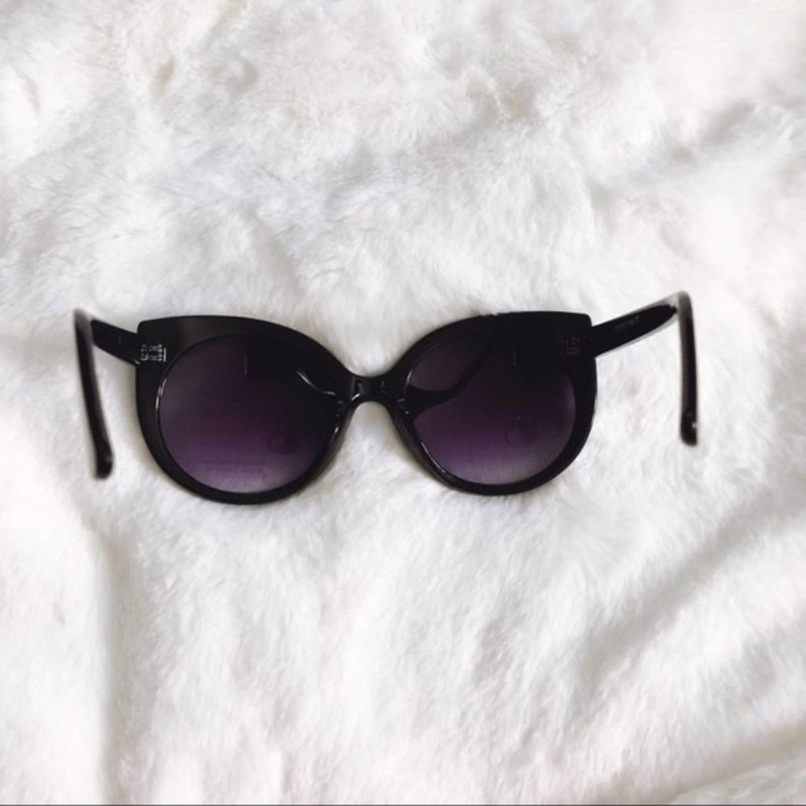 Other Ella Black Cat Eye Ombre Oval Sunglasses Size ONE SIZE - 11 Thumbnail
