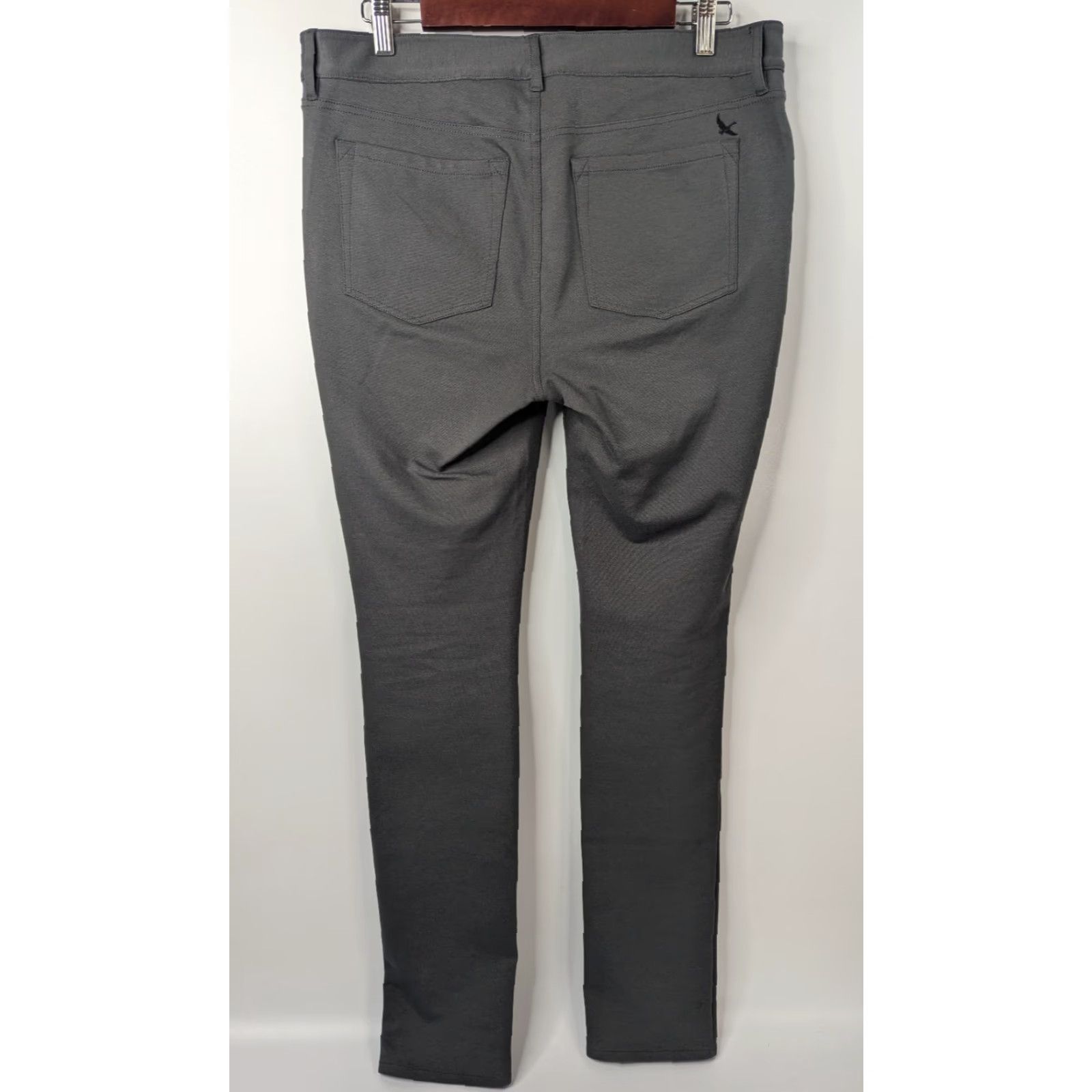Eddie Bauer Eddie Bauer Travex Womens Stretch Straight Leg Pants Size 12 Tall Gray Career Size 34" / US 12 / IT 48 - 4 Thumbnail