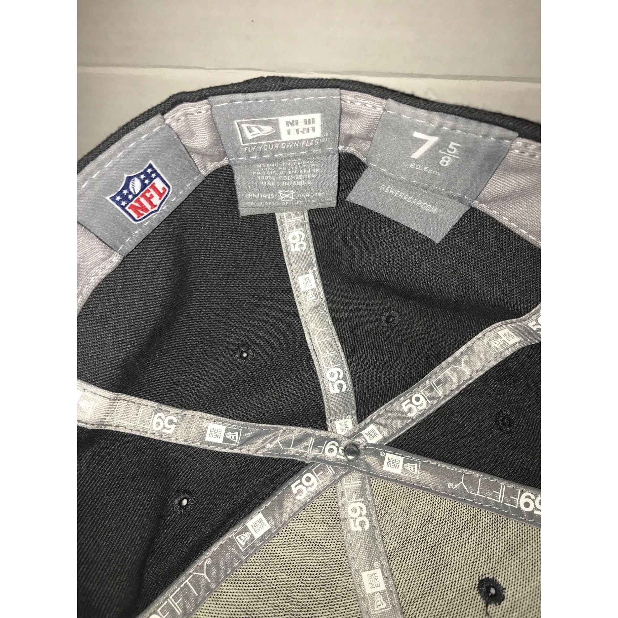 New Era New Orleans Saints NFL New Era 59Fifty Fitted Hat Size 7 5/ Size ONE SIZE - 4 Thumbnail