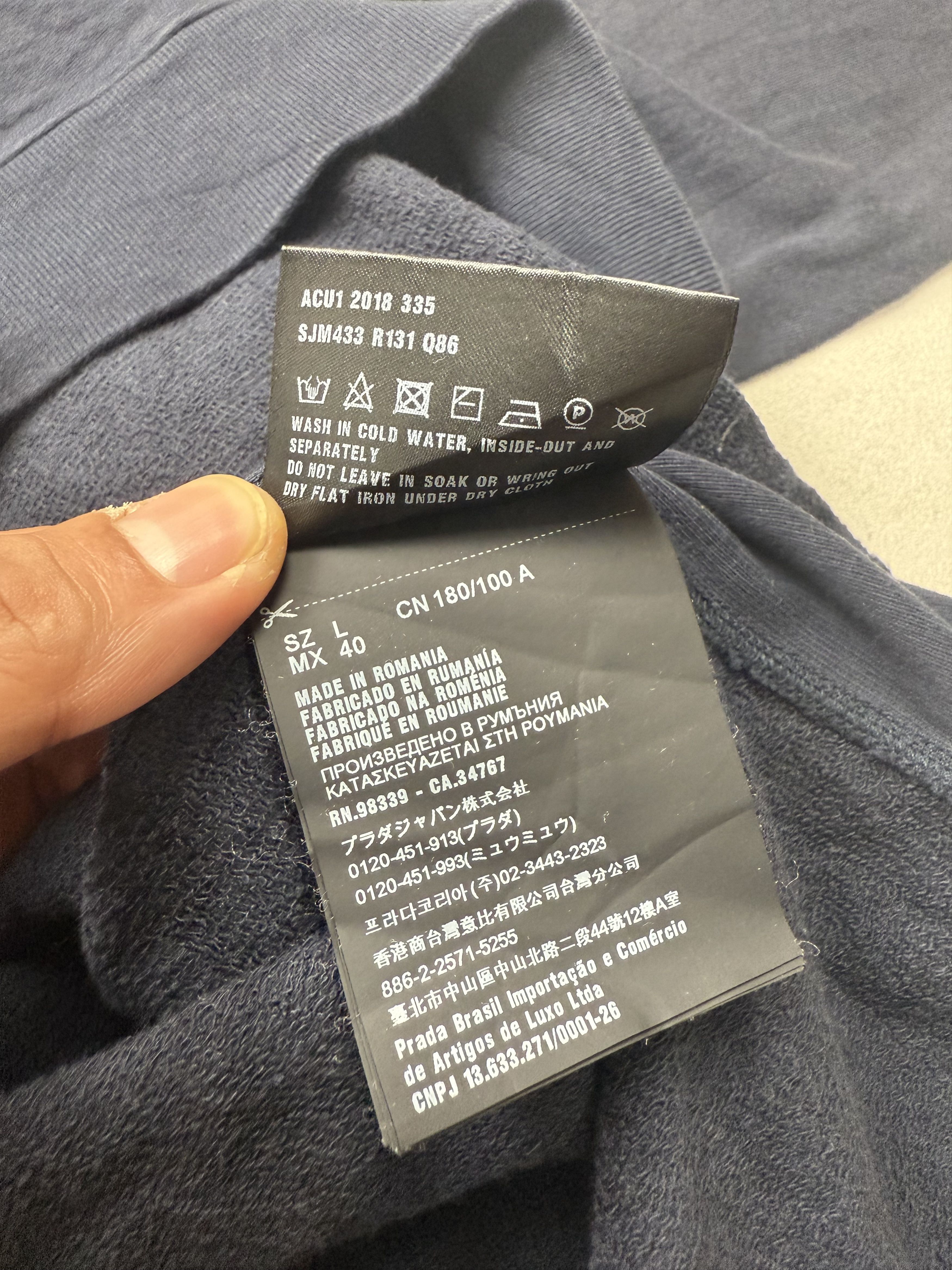 Prada Prada Hoodie Size US L / EU 52-54 / 3 - 5 Thumbnail