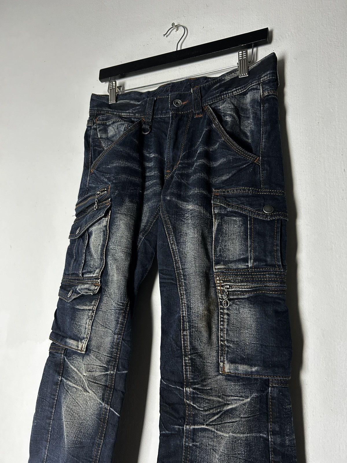 Nicole Club Nicole Club For Men multi pocket sick faded grunge punk Size US 29 - 2 Thumbnail