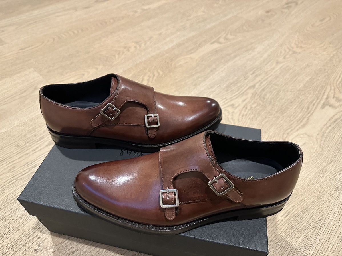 PAUL EVANS Poitier Double Monk Marrone Brown