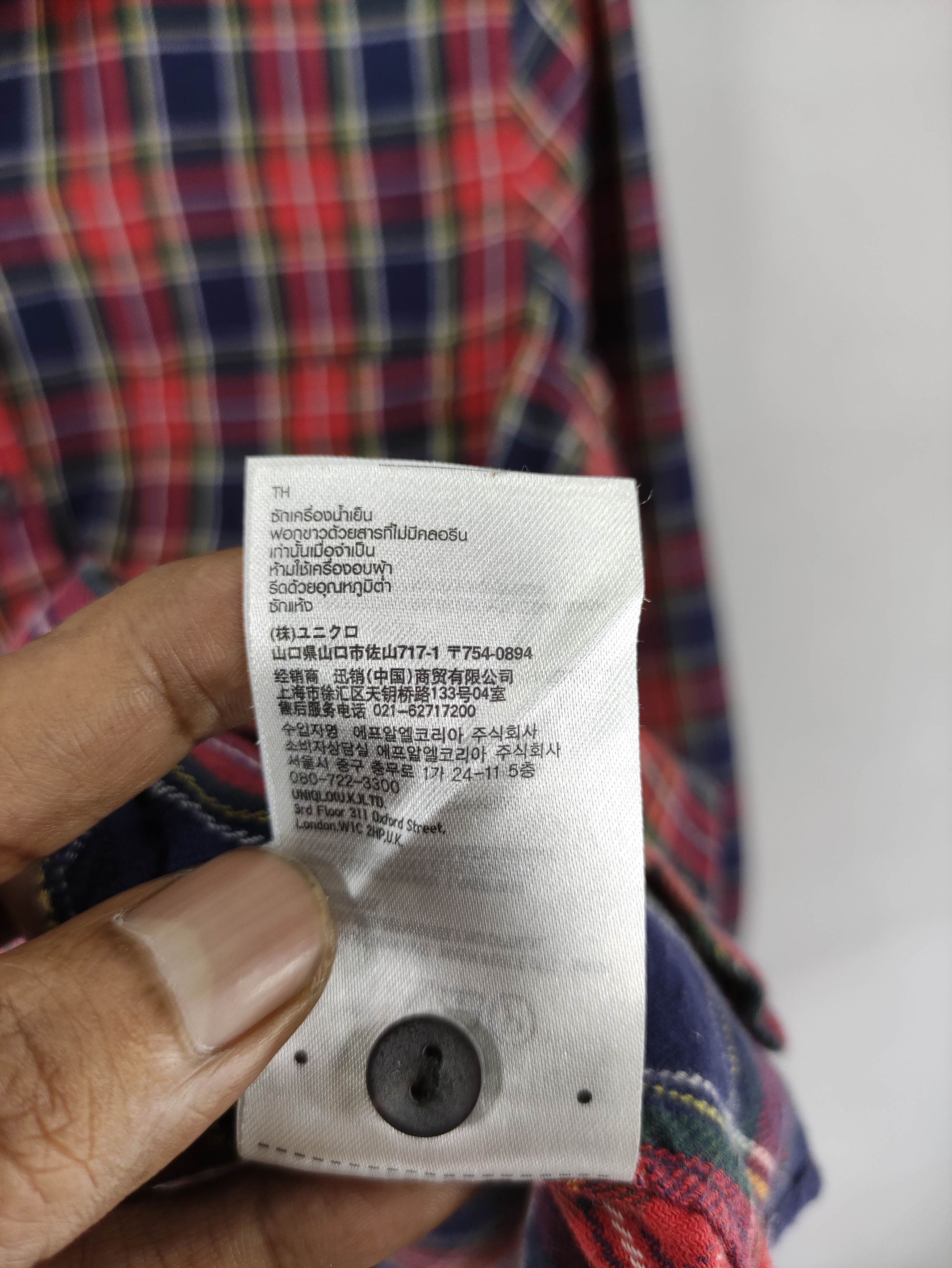 Uniqlo Vintage Flannel Shirt Button up Long Sleeve Size XL / US 12-14 / IT 48-50 - 7 Thumbnail