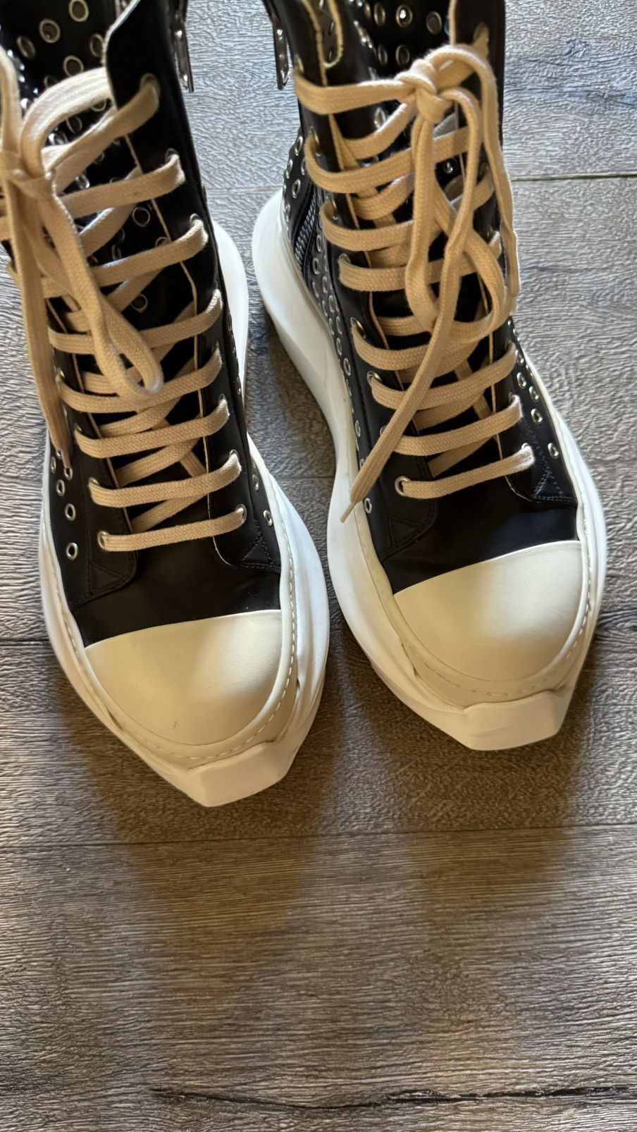 Rick Owens Drkshdw Rick Owens drkshdw abstract Ramones Size US 8 / EU 41 - 2 Thumbnail