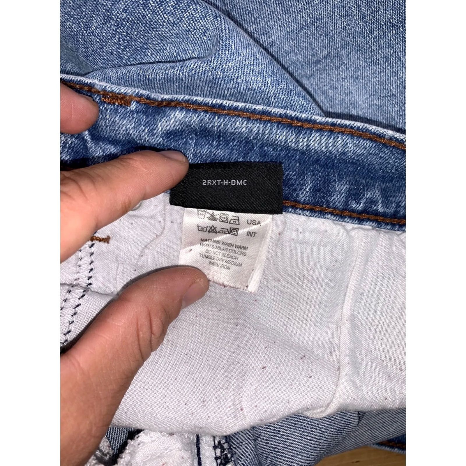 Harley Davidson Harley-Davidson Denim Jean Shorts Men 34 Jorts 9" Inseam Casual Blue Denim - Harley-Davidson Mens 34 Regular Short Style Biker Pockets Summer Spring Size US 34 / EU 50 - 3 Thumbnail