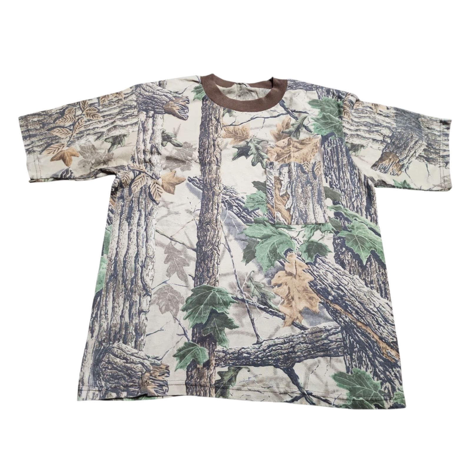 Realtree VINTAGE Realtree Camouflage T-Shirt Mens L Green 90s Embroidered Funny Outdoor Grunge Size US L / EU 52-54 / 3 - 2 Thumbnail