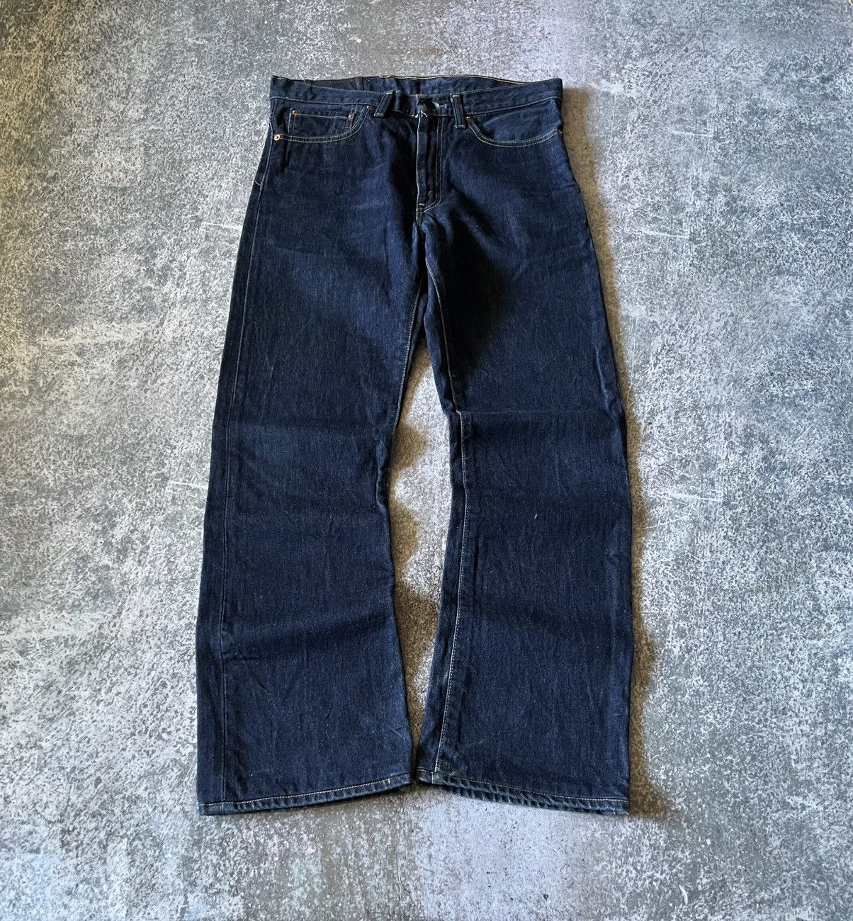 Levi's Crazy Levi’s Japanese navy denim bootcut y2k vintage jeans Size US 32 / EU 48 - 8 Thumbnail