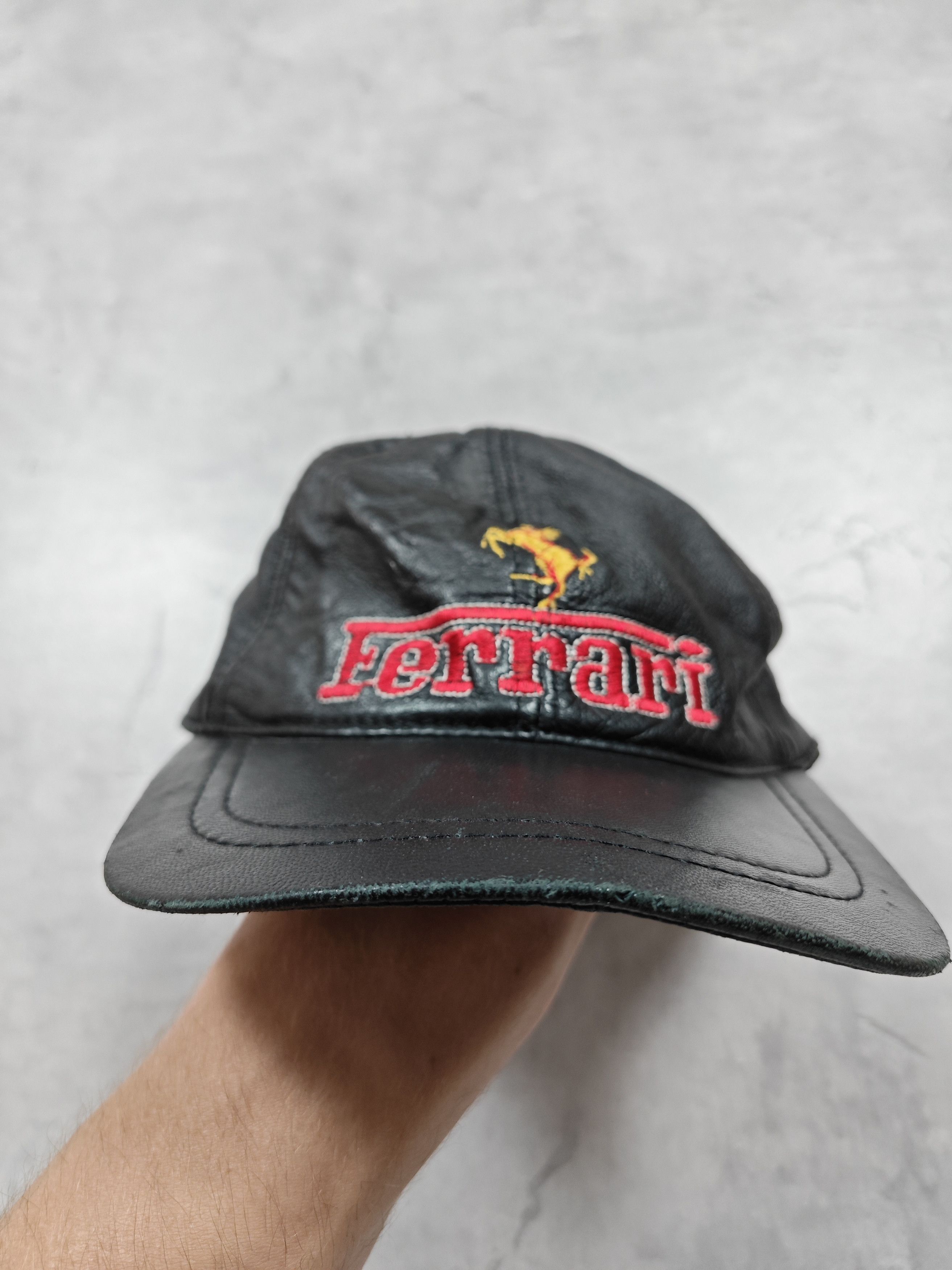 Ferrari Ferrari Vintage Leather Cap Size ONE SIZE - 2 Thumbnail
