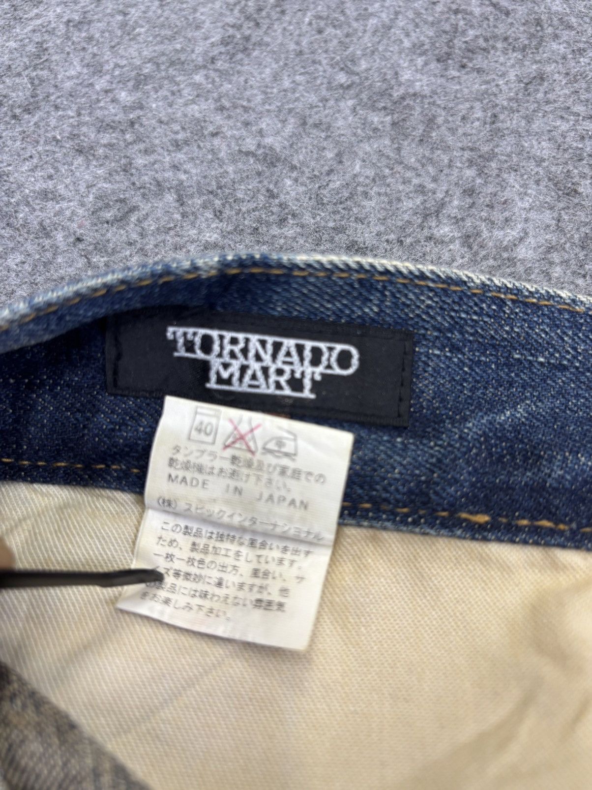 Tornado Mart 💥Archival Flare💥Rare Tornado Mart Deep Spray Denim K31 Size US 31 - 13 Thumbnail