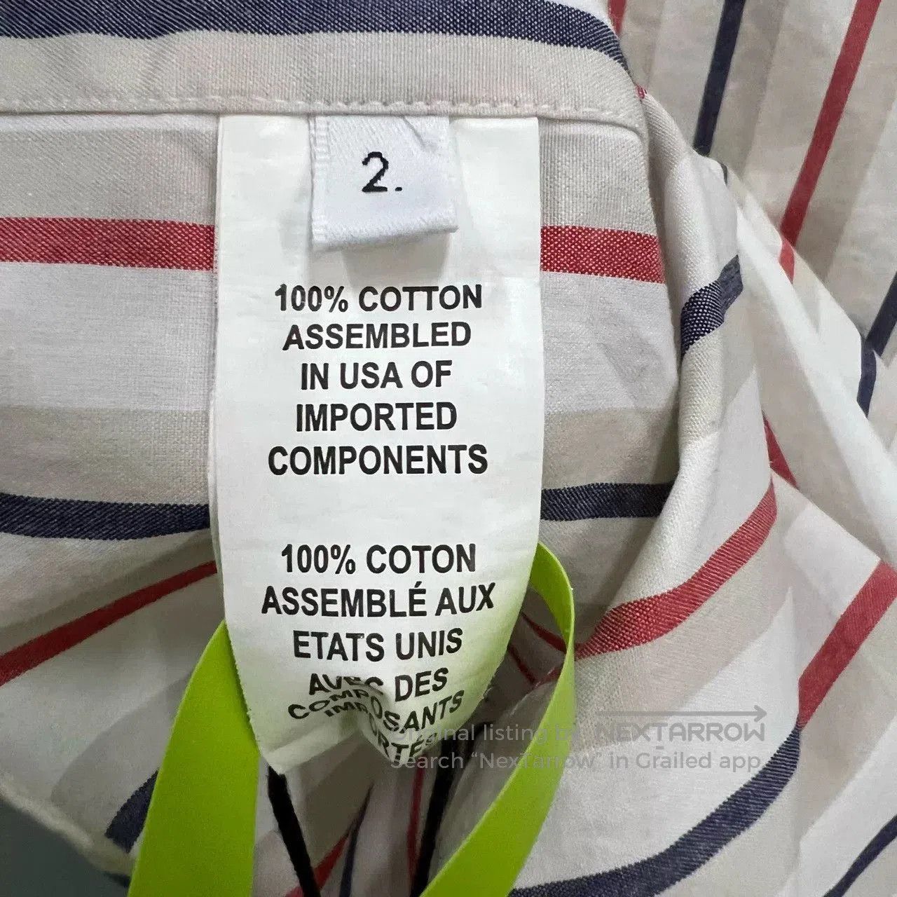 Thom Browne thom browne short sleeve striped shirt. Size US M / EU 48-50 / 2 - 5 Thumbnail