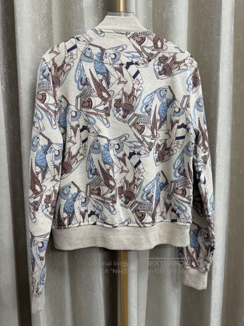 Hermes Hermes King and Knight Retro Pattern Fleece Velvet Hoodie Size XS / US 0-2 / IT 36-38 - 6 Thumbnail