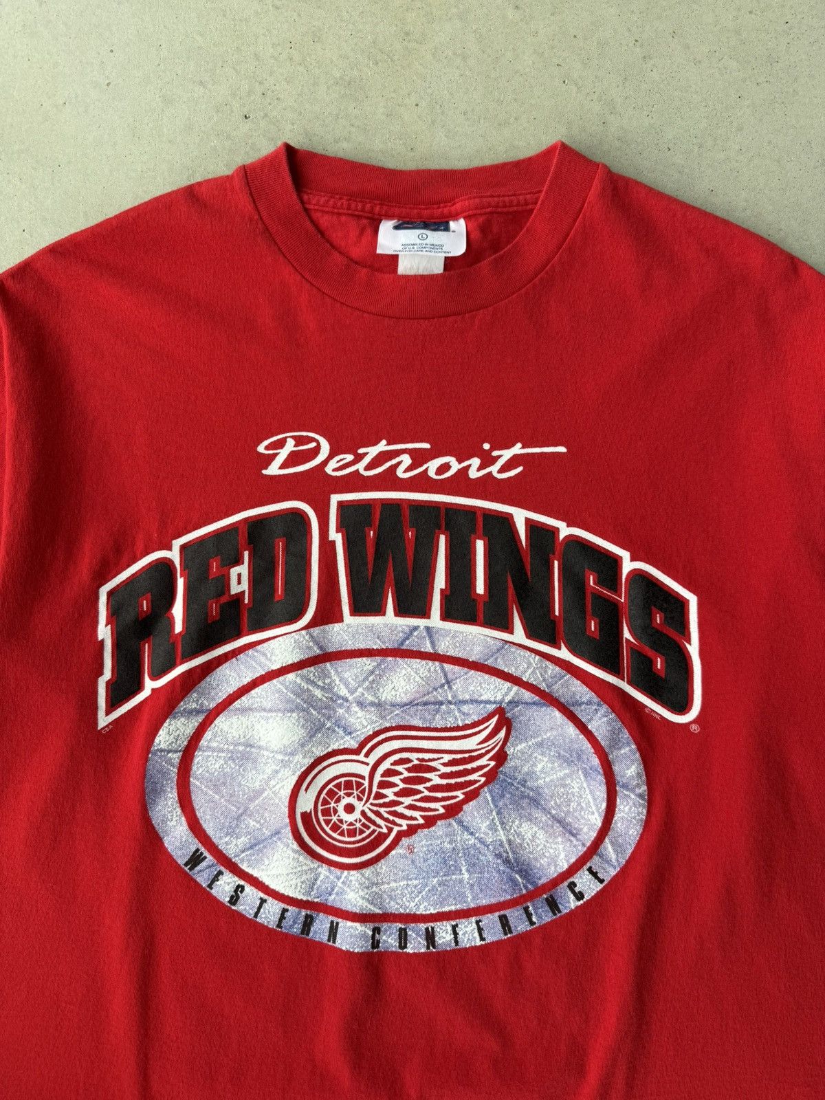 Vintage Vintage 90s Detroit Red Wings NHL T-Shirt Size US L / EU 52-54 / 3 - 2 Thumbnail