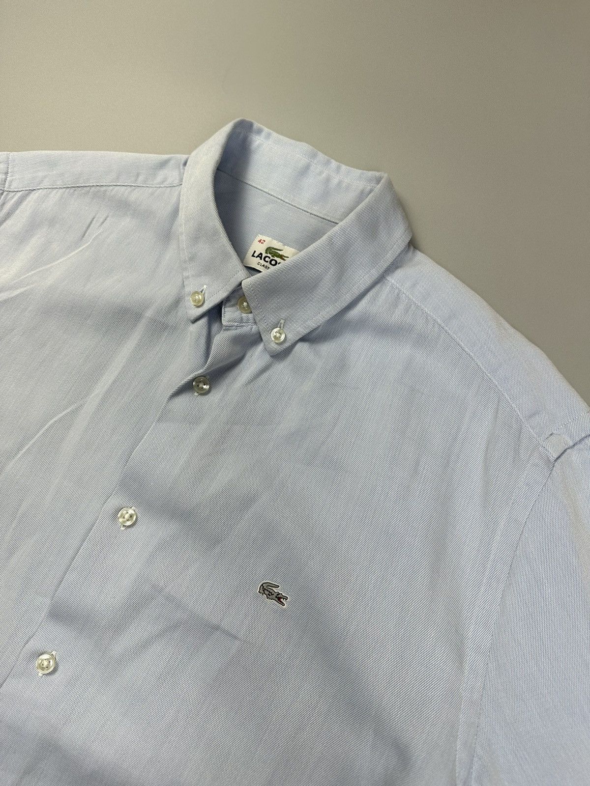 Lacoste Lacoste VTG light button shirt Polo Size US L / EU 52-54 / 3 - 3 Thumbnail
