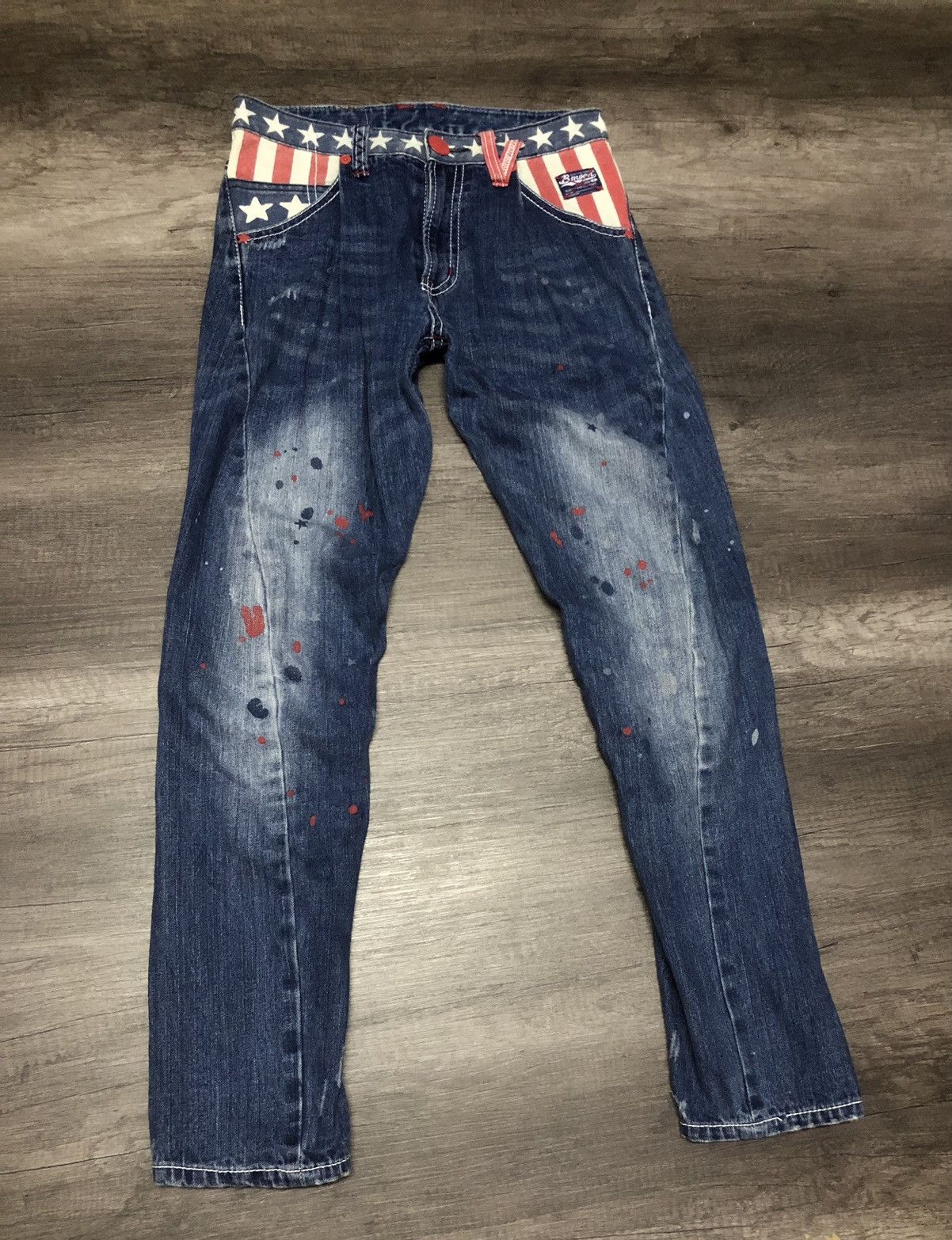 Japanese Brand BLUE MOON BLUE DENIM JEANS Size US 30 / EU 46 - 15 Thumbnail