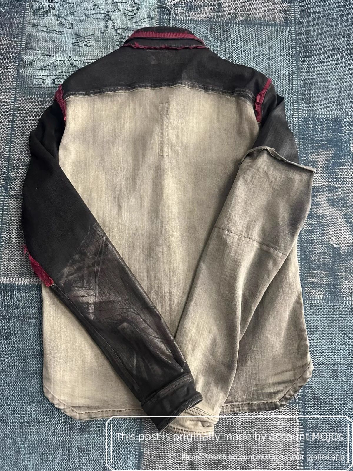 Rick Owens SzM Rick Owens Drkshdw Denim Patch Joint Stitch Jacket mojos Size US M / EU 48-50 / 2 - 5 Thumbnail