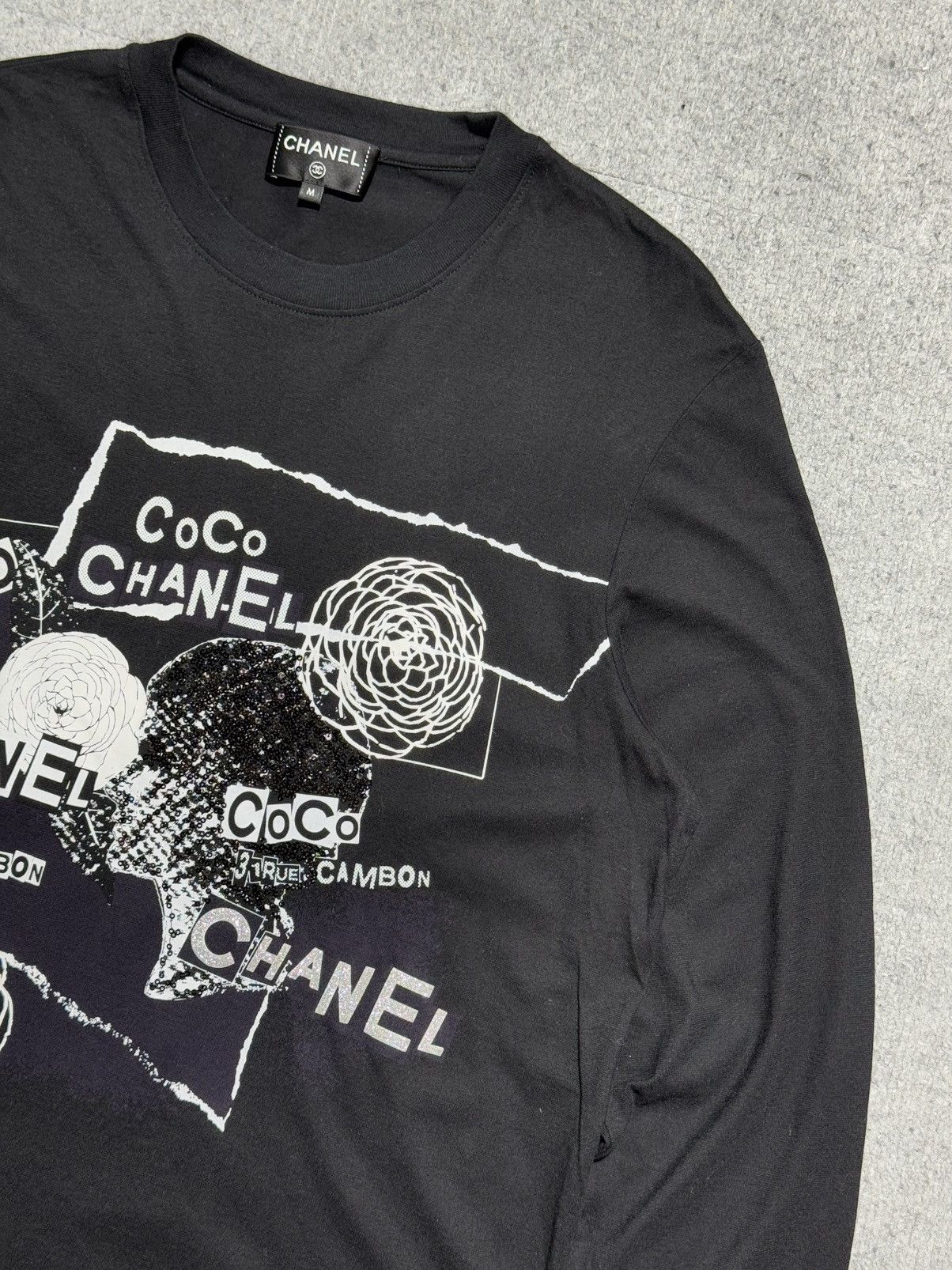 Chanel Coco Chanel - 20P Embellished Sweatshirt Size M / US 6-8 / IT 42-44 - 3 Thumbnail