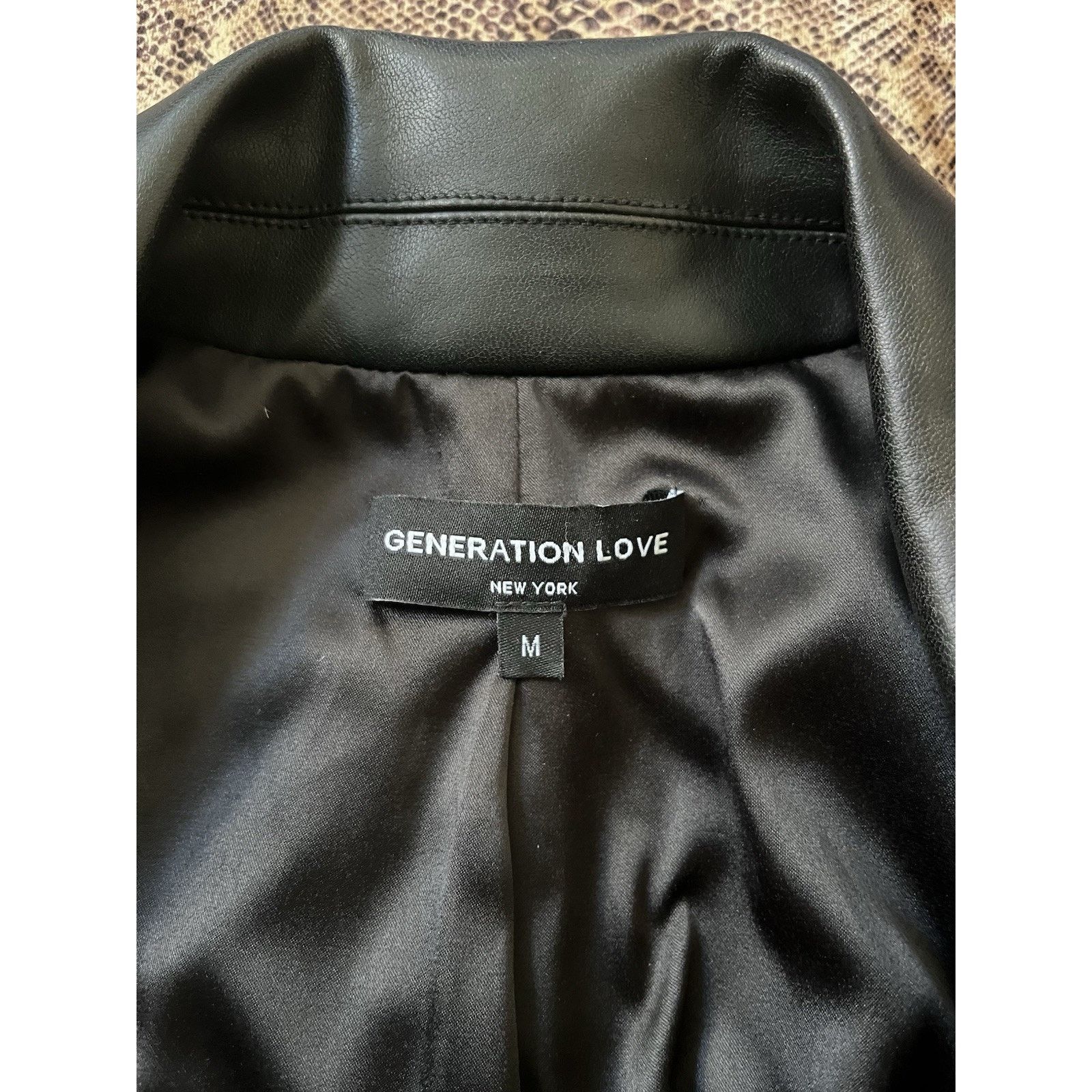 Generation Love Generation Love Delilah faux leather Blazer Gold Buttons M Size M / US 6-8 / IT 42-44 - 3 Thumbnail
