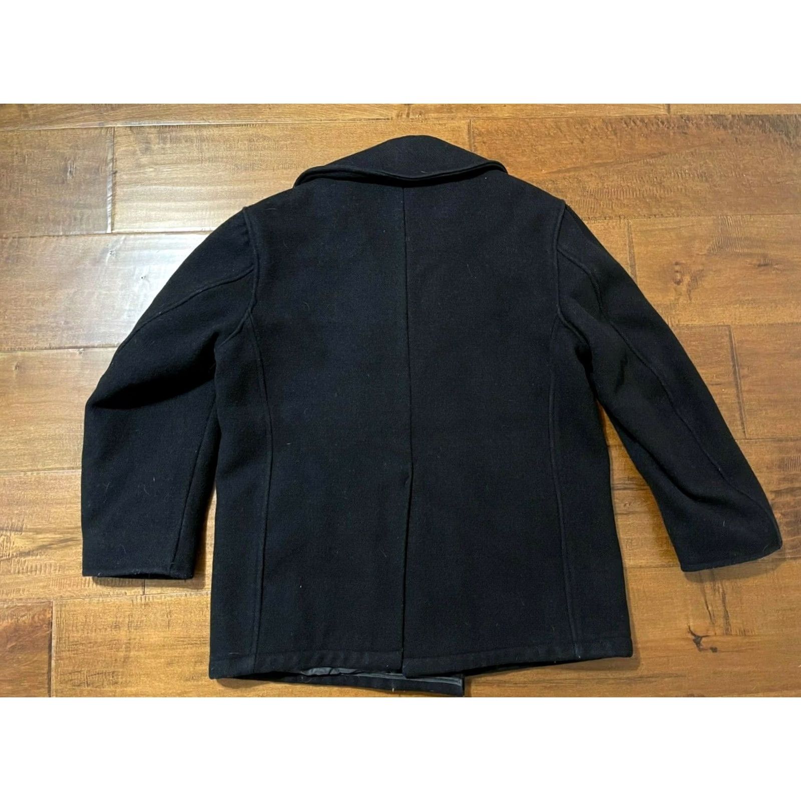 Vintage VINTAGE Golden Fleece Peacoat Navy Wool Over Dock USA Made Black 44 Men’s Pea Coat Size US S / EU 44-46 / 1 - 3 Thumbnail