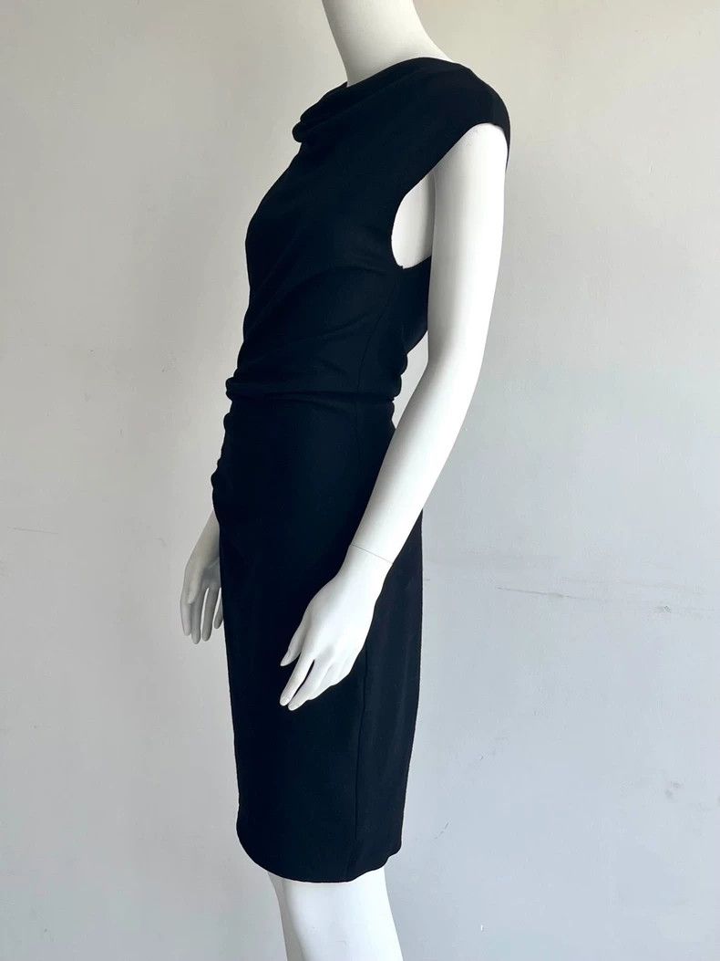 Helmut Lang HELMUT LANG Irregular knotted wool dress Size S / US 4 / IT 40 - 5 Thumbnail