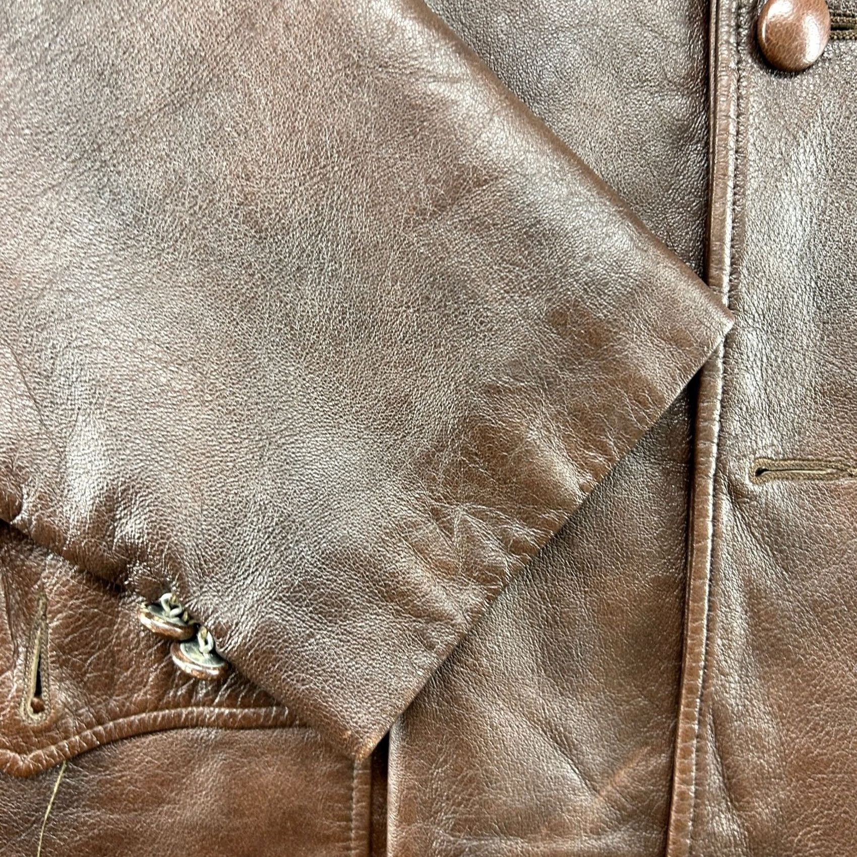 Scully Vintage Scully Leather Jacket Men 42 Brown Mocha Blazer Genuine Real Western 80s Size US XS / EU 42 / 0 - 4 Thumbnail
