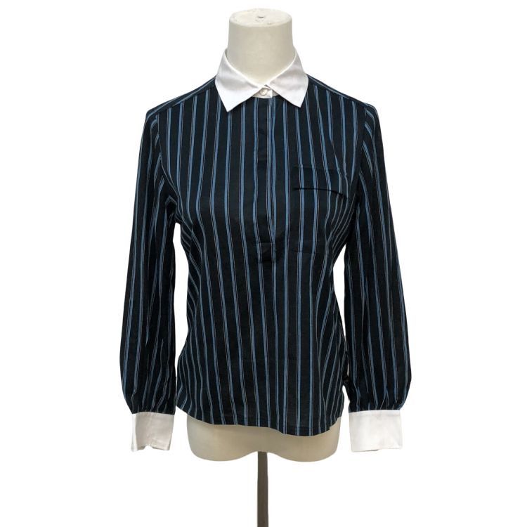 Dior Christian Dior Striped Cotton Blouse Size M Size M / US 6-8 / IT 42-44 - 1 Thumbnail