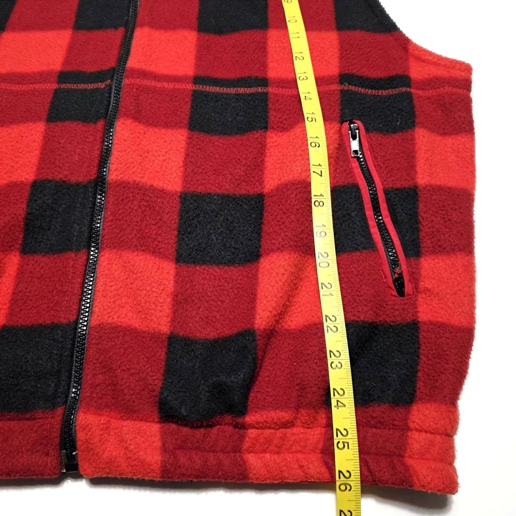 Vintage VINTAGE OutBrook Buffalo Plaid Fleece Vest Women's L Red Full Zipper Short Jacket/Coat? Size L / US 10 / IT 46 - 7 Thumbnail