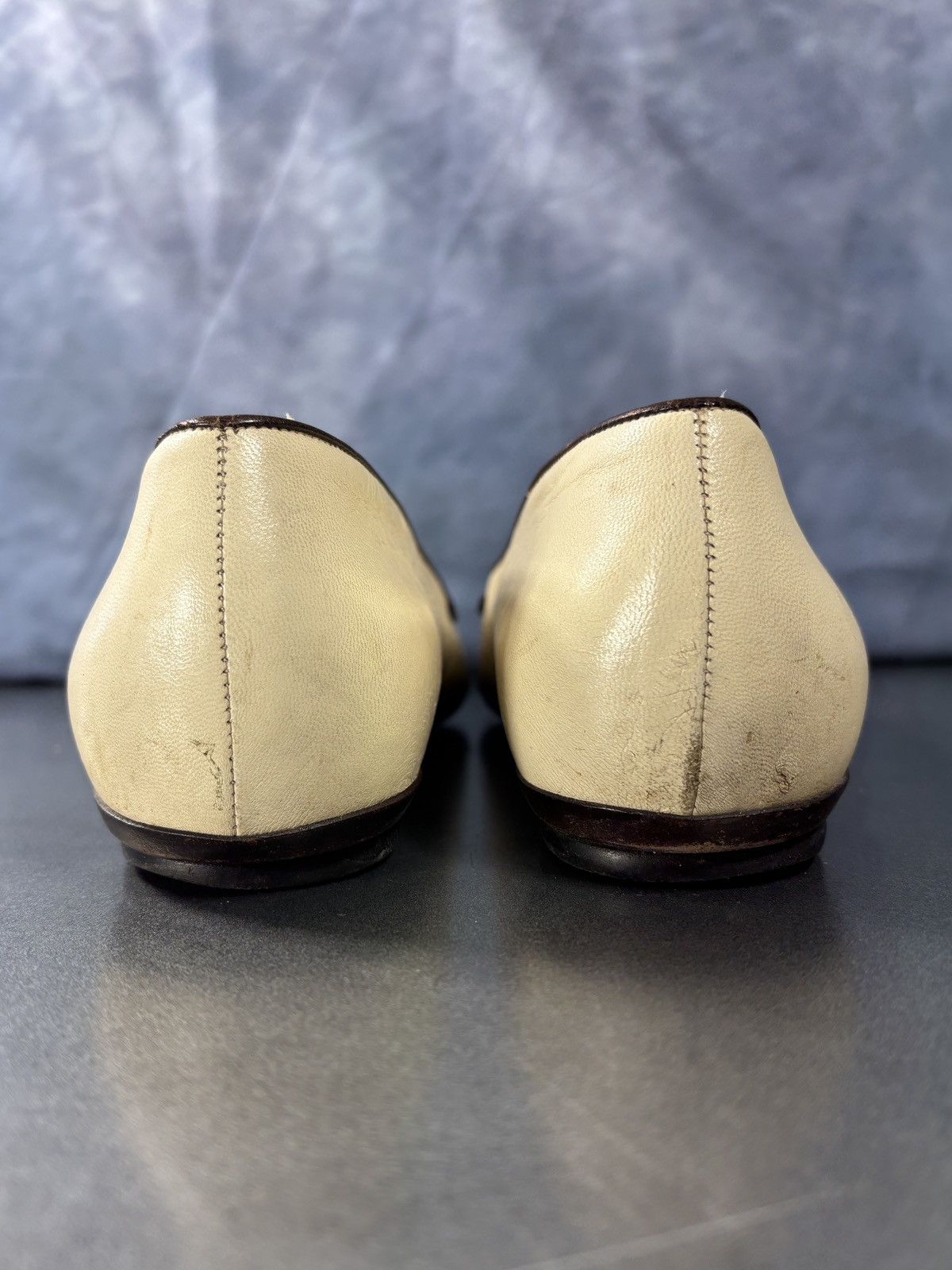 Prada Vintage Prada Loafers 1990s Leather Flats TwoTone Square Toe Size US 6.5 / IT 36.5 - 9 Thumbnail