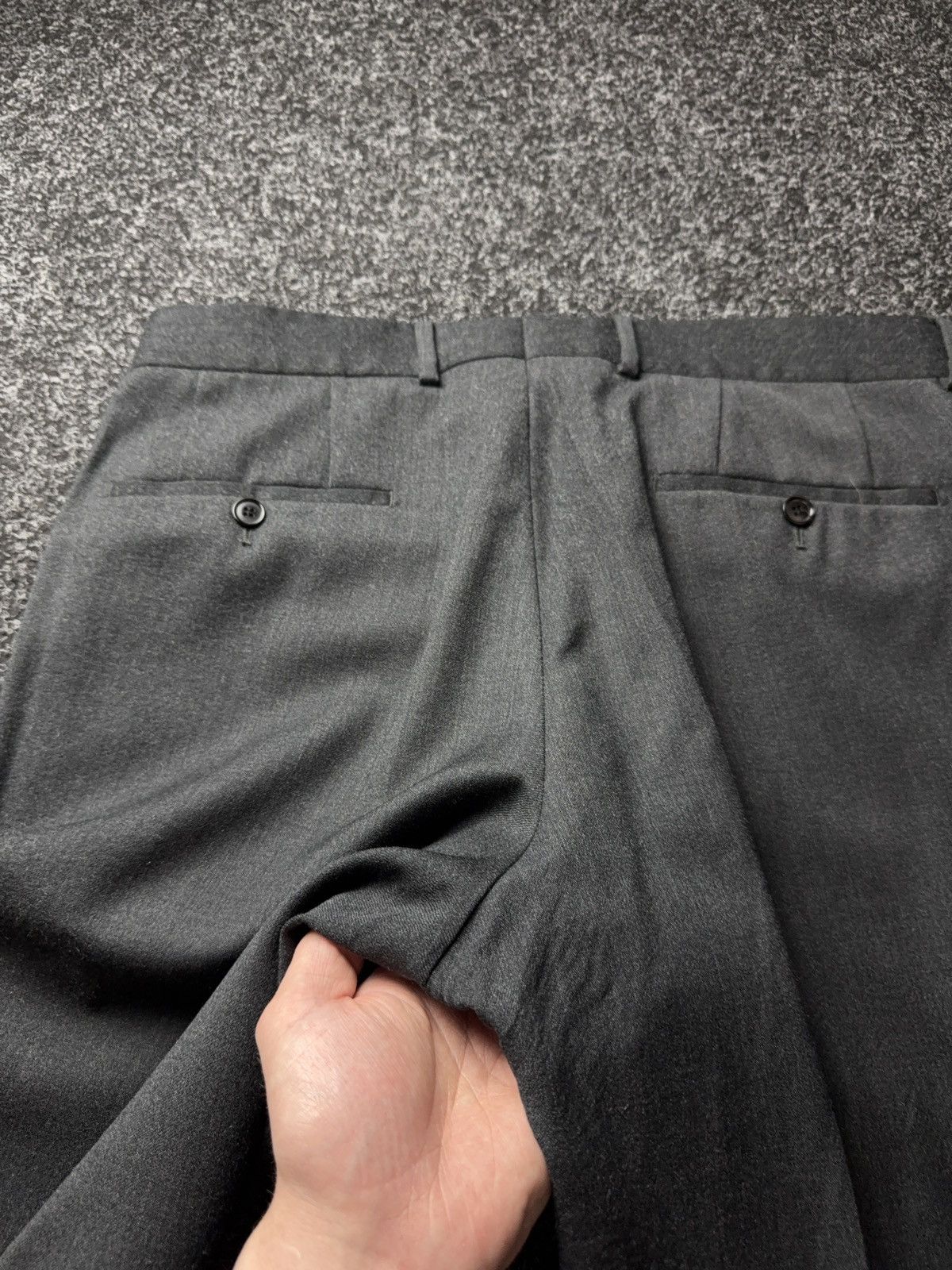 Hugo Boss Luxury Retro 00s Hugo Boss Straight Tailored Wool Trousers Size US 35 - 15 Thumbnail