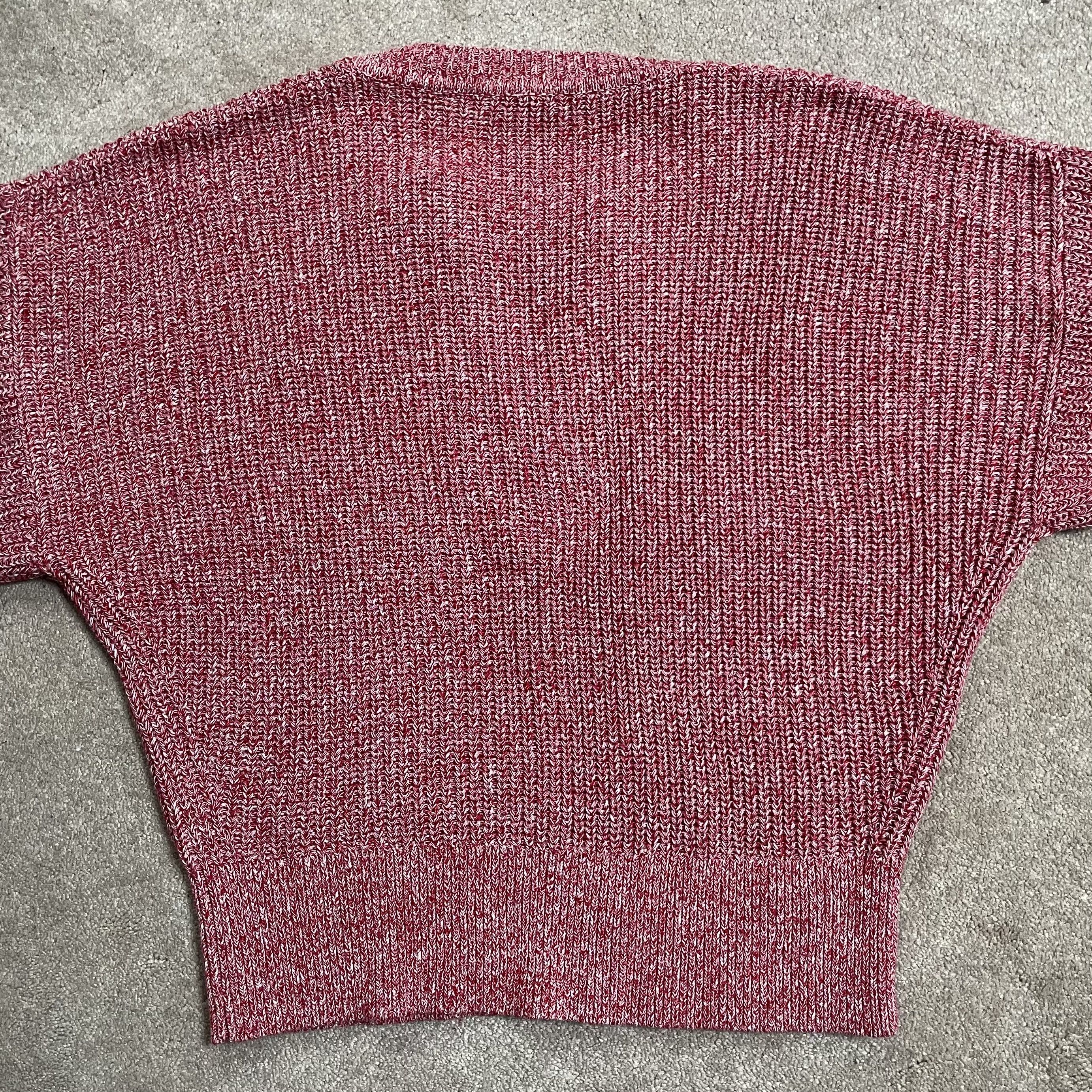 Madewell New Madewell Marled Cotton Ribbed Knit Lace Up Sweater NU660 Size XXL / US 16-18 / IT 52-54 - 10 Thumbnail