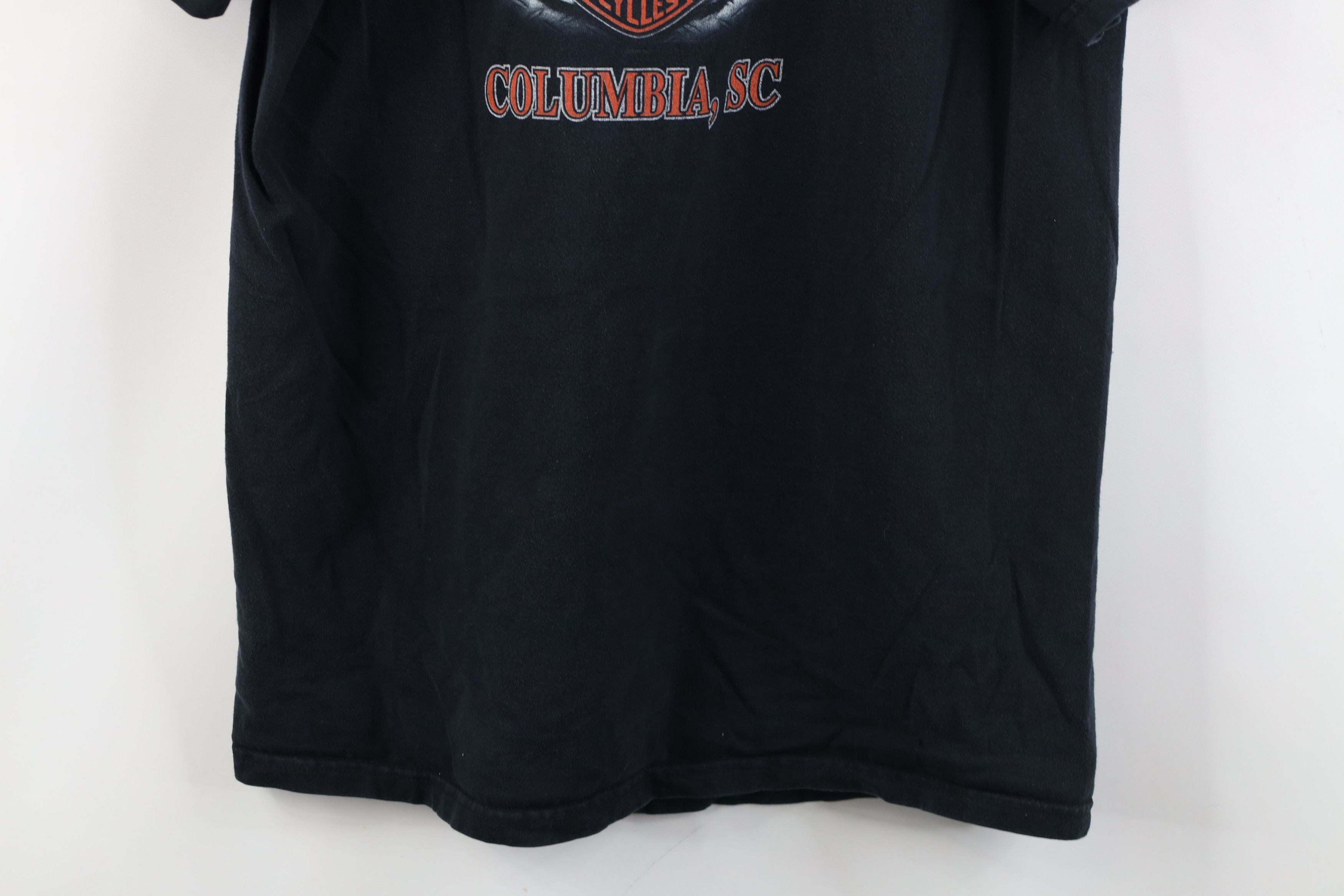Harley Davidson Vintage Y2K Harley Davidson Spell Out Fire Flames T-Shirt Size US M / EU 48-50 / 2 - 14 Thumbnail