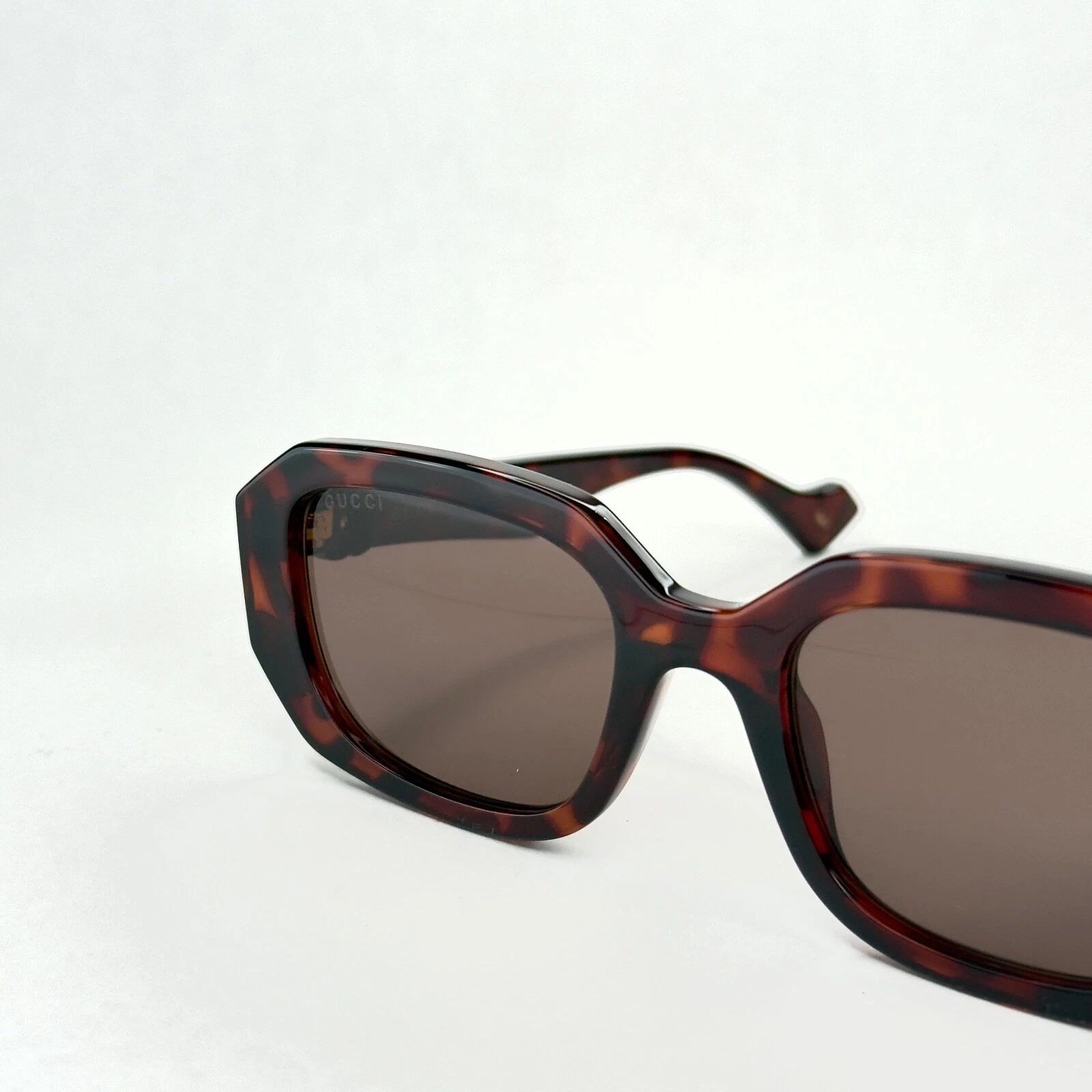 Gucci GUCCI 1535 Brown Geometric Gg1535S Runway Sunglasses 002 Size ONE SIZE - 10 Thumbnail